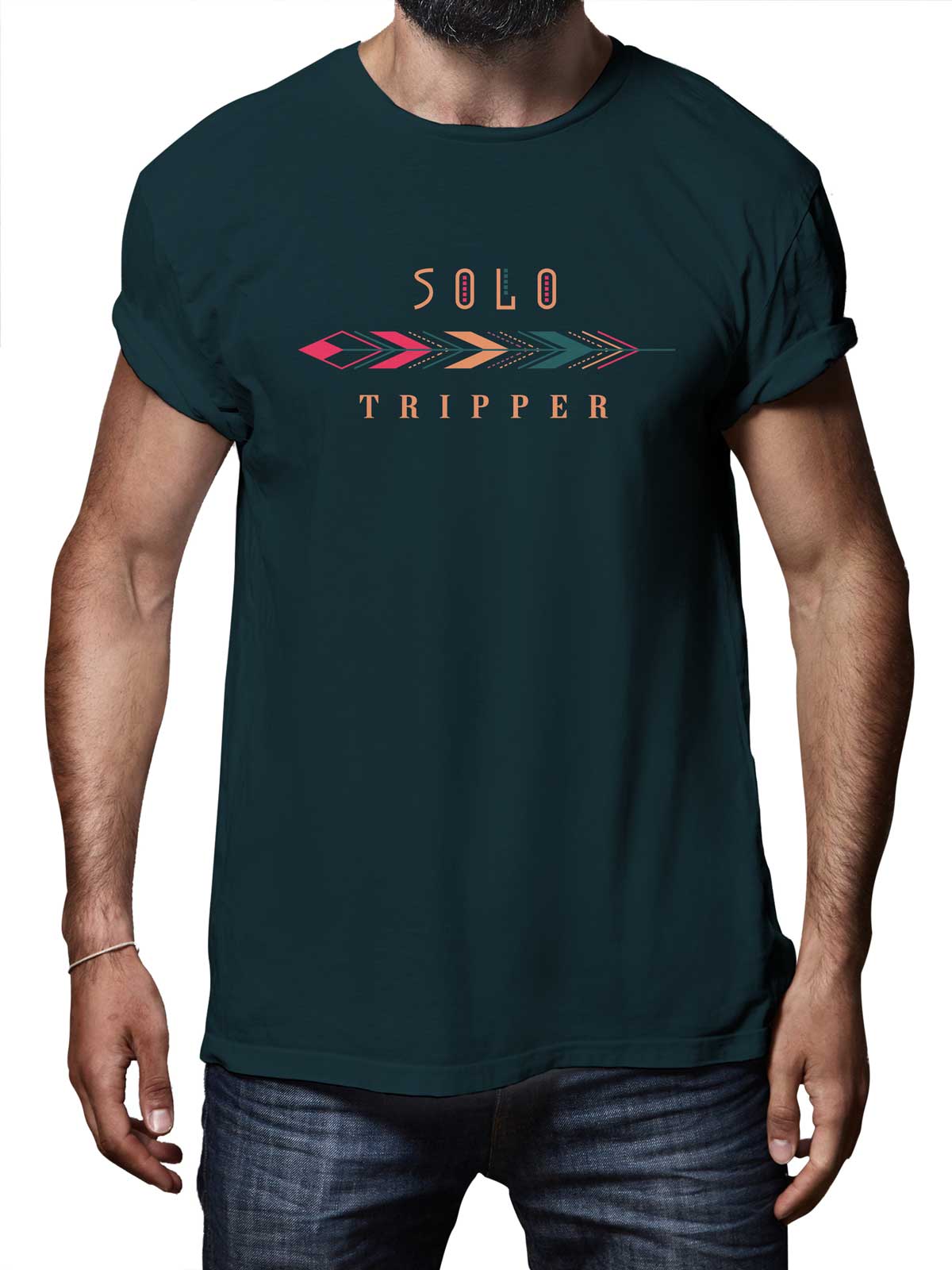 Solo-tripper-printed-t-shirt-for-men by Ghumakkad