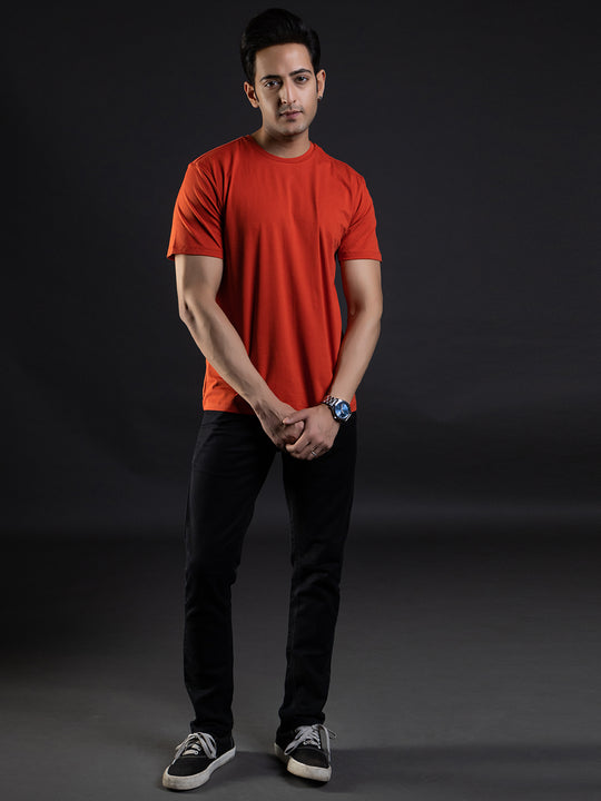Sports-T-Shirt-Gym-T-Shirt-Rust-Orange