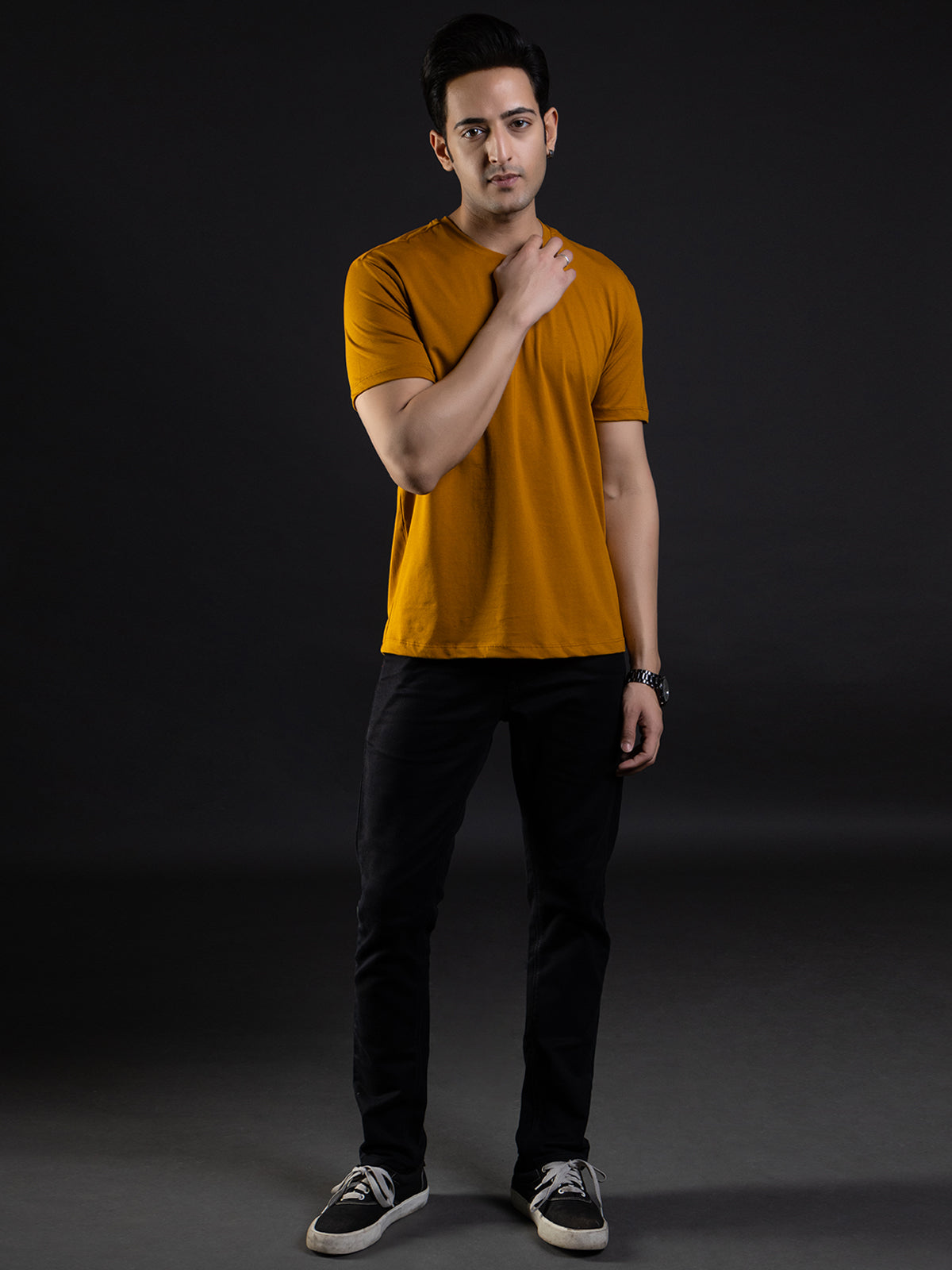 Mustard   | ACTION series | Sports t shirt for Men