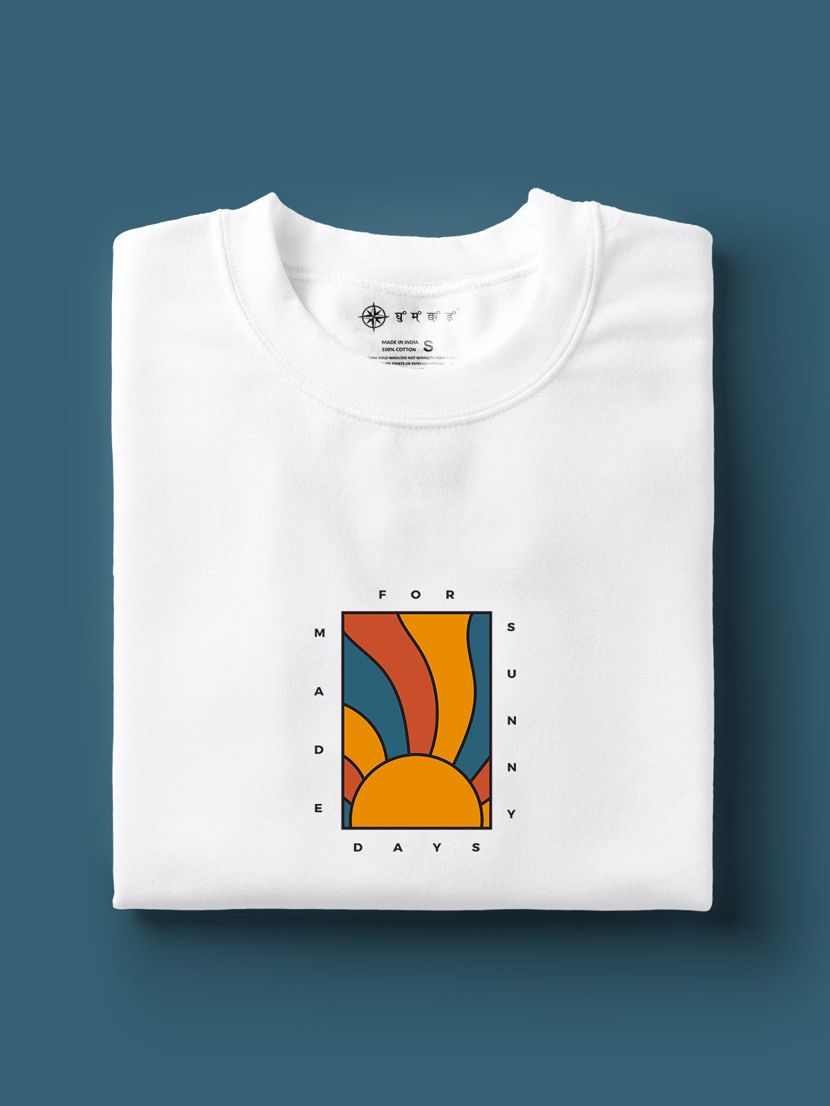 Sunshine-printed-t-shirt-for-men by Ghumakkad