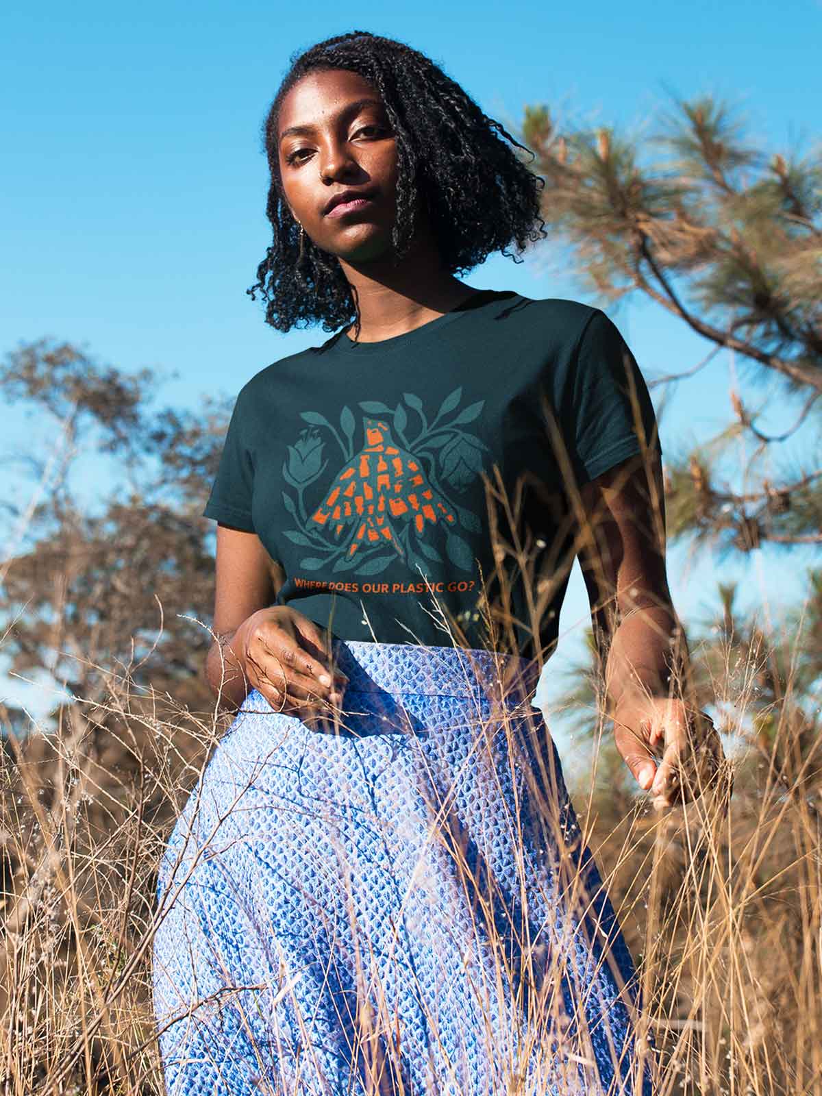 Sustainable-warrior-printed-t-shirt-for-women by Ghumakkad