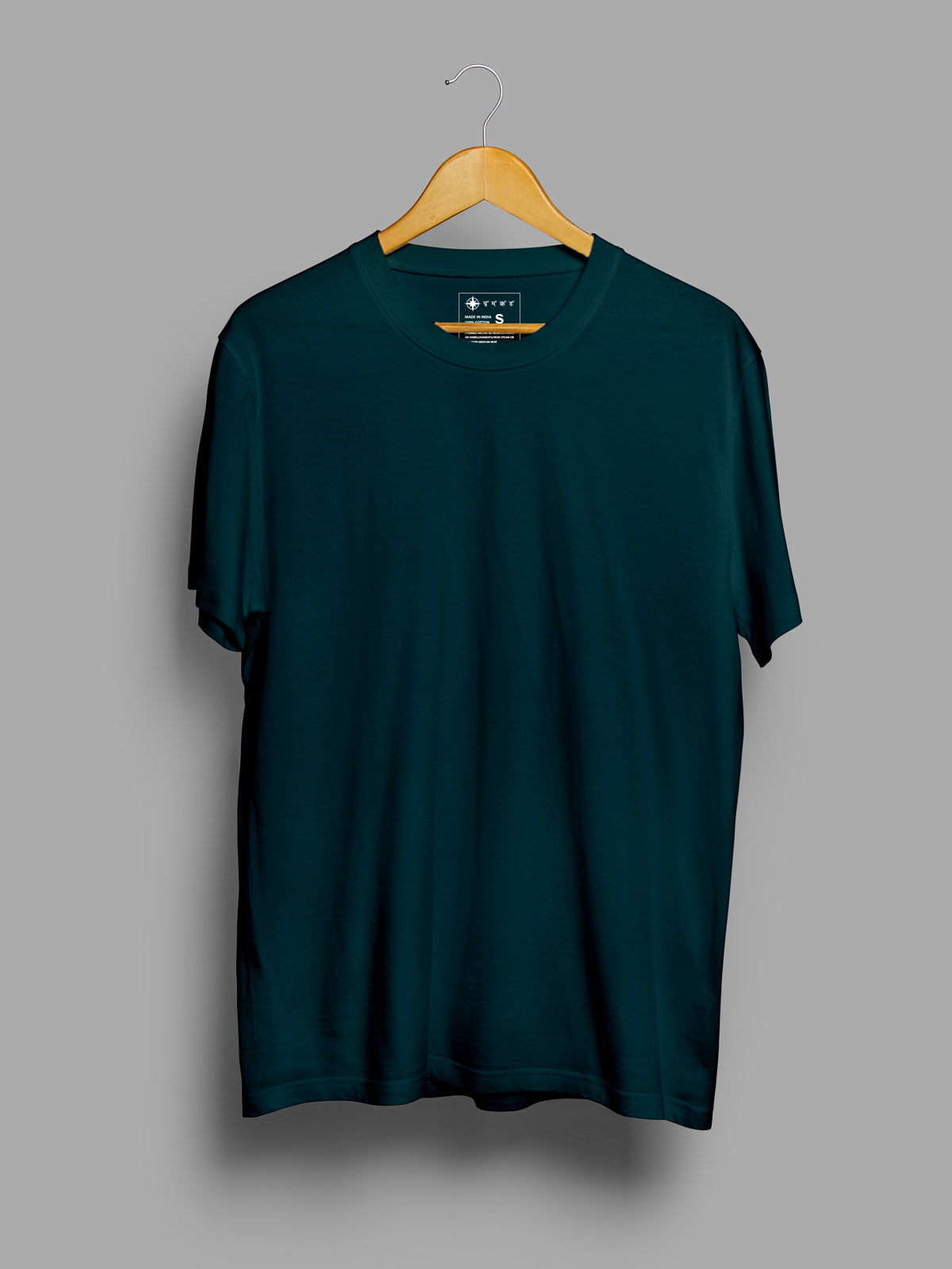 Teal-blue-t-shirt-for-men by Ghumakkad