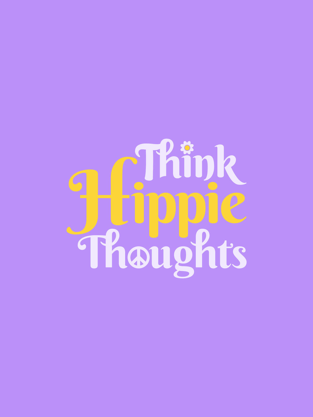Think-hippie-thoughts-printed-t-shirt-for-men by Ghumakkad