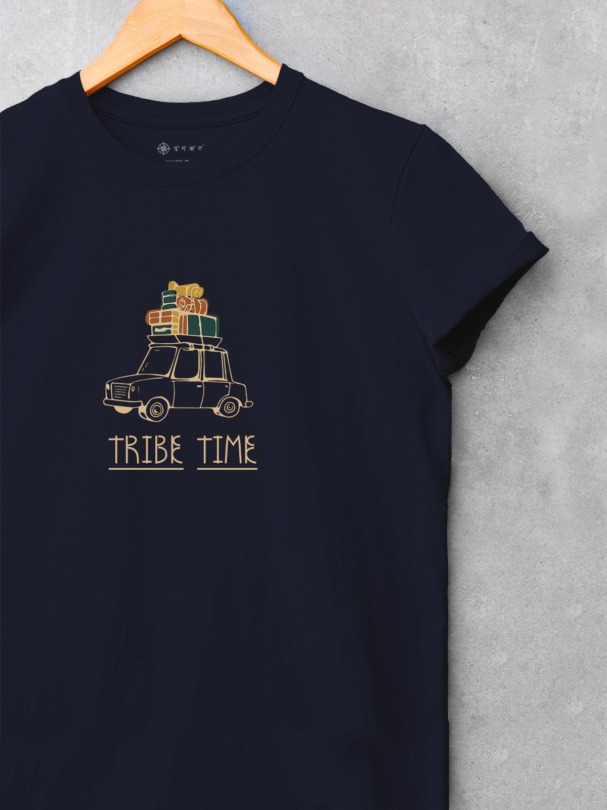 Tribe-time-printed-t-shirt-for-men by Ghumakkad