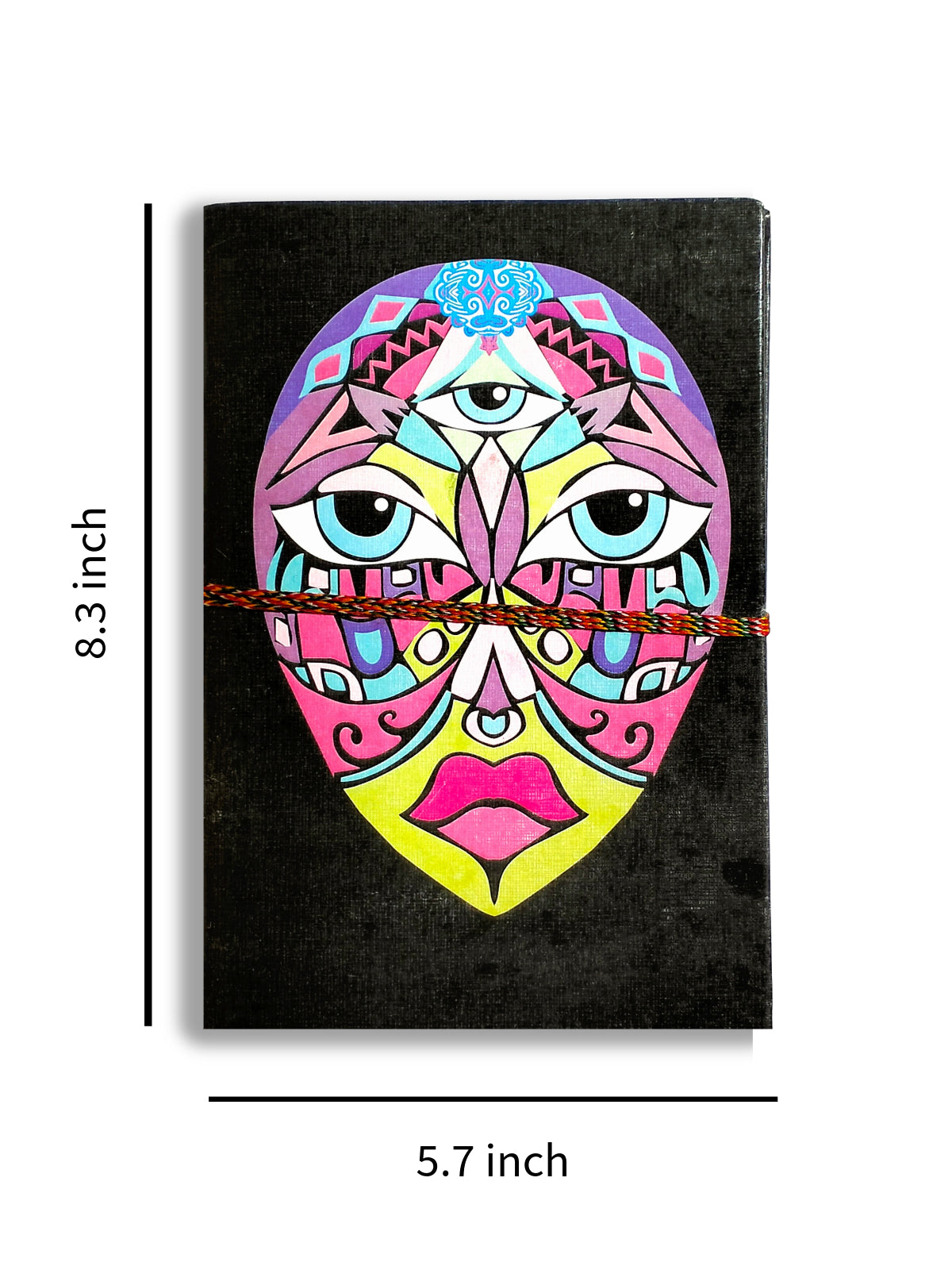 Vintage Mask  | Handmade Travel Diary | A5 100 Pages