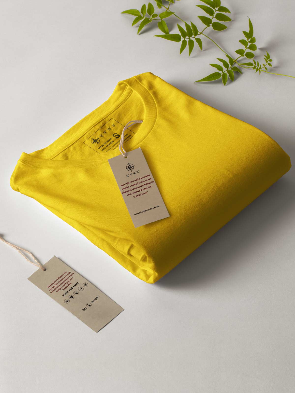 Yellow-t-shirt-for-men by Ghumakkad