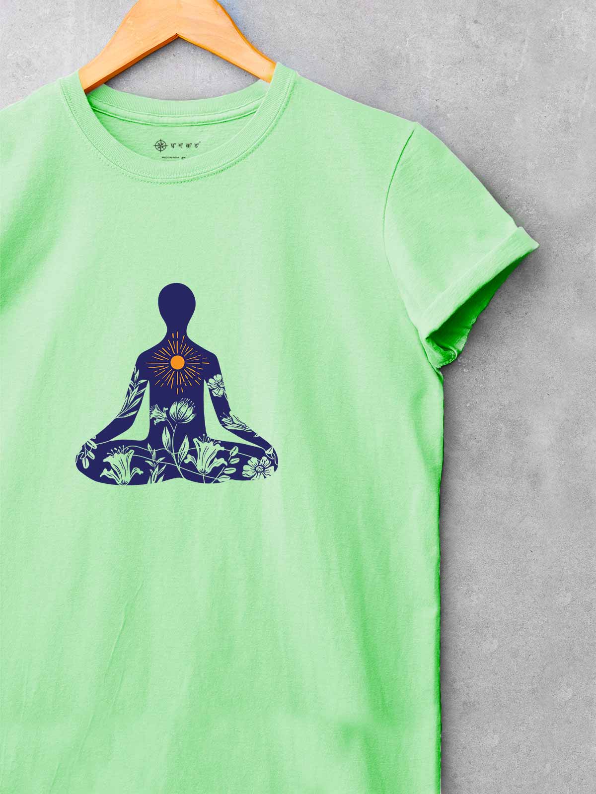 Yoga-printed-t-shirt-for-men by Ghumakkad