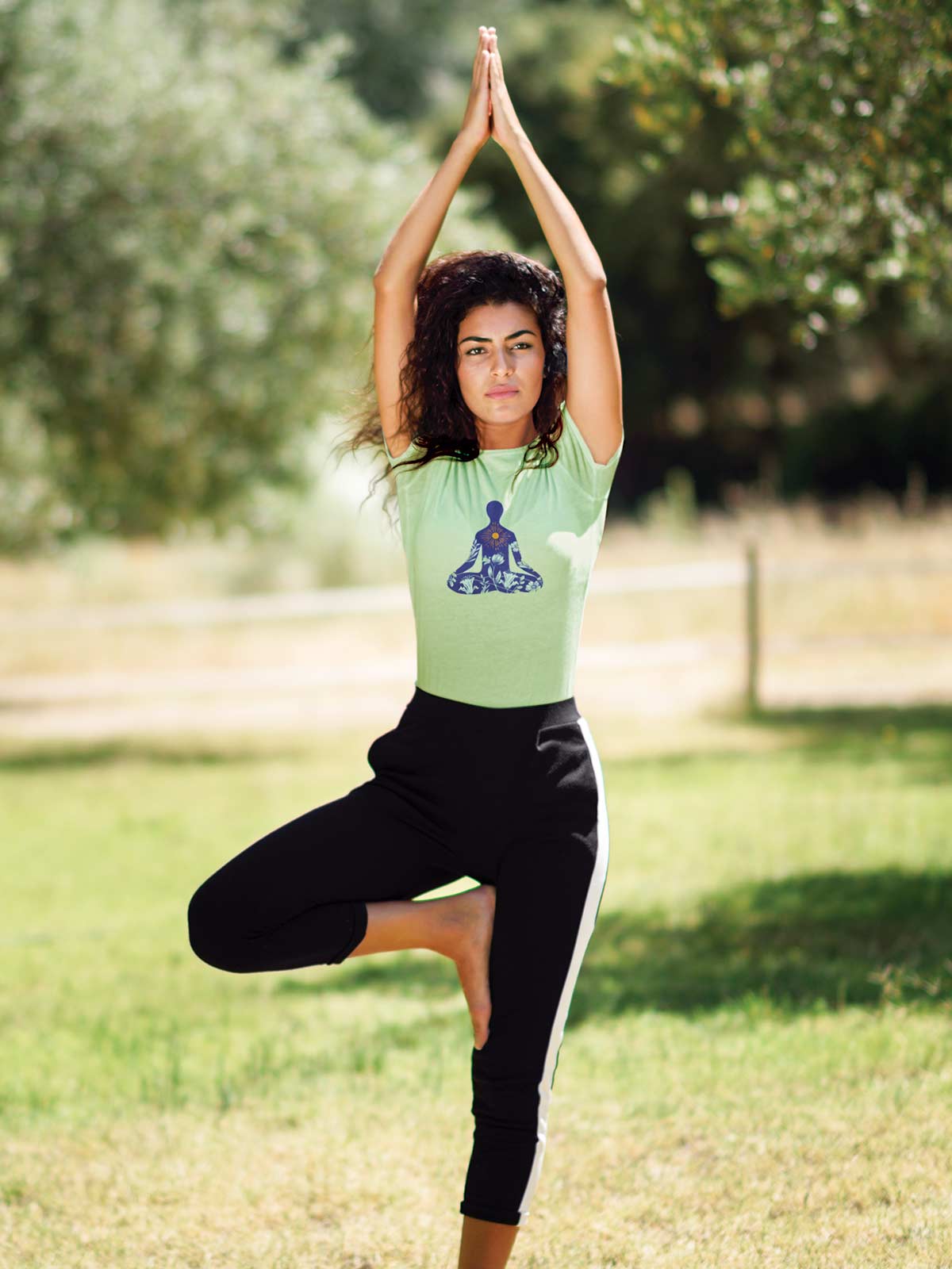 Yoga-printed-t-shirt-for-women by Ghumakkad