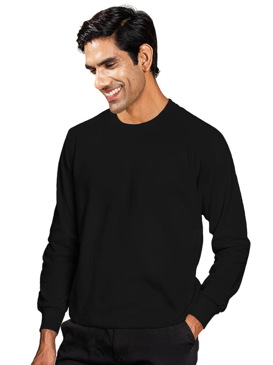 Black Plain Sweatshirt