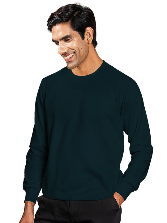 Teal Blue Plain Sweatshirt