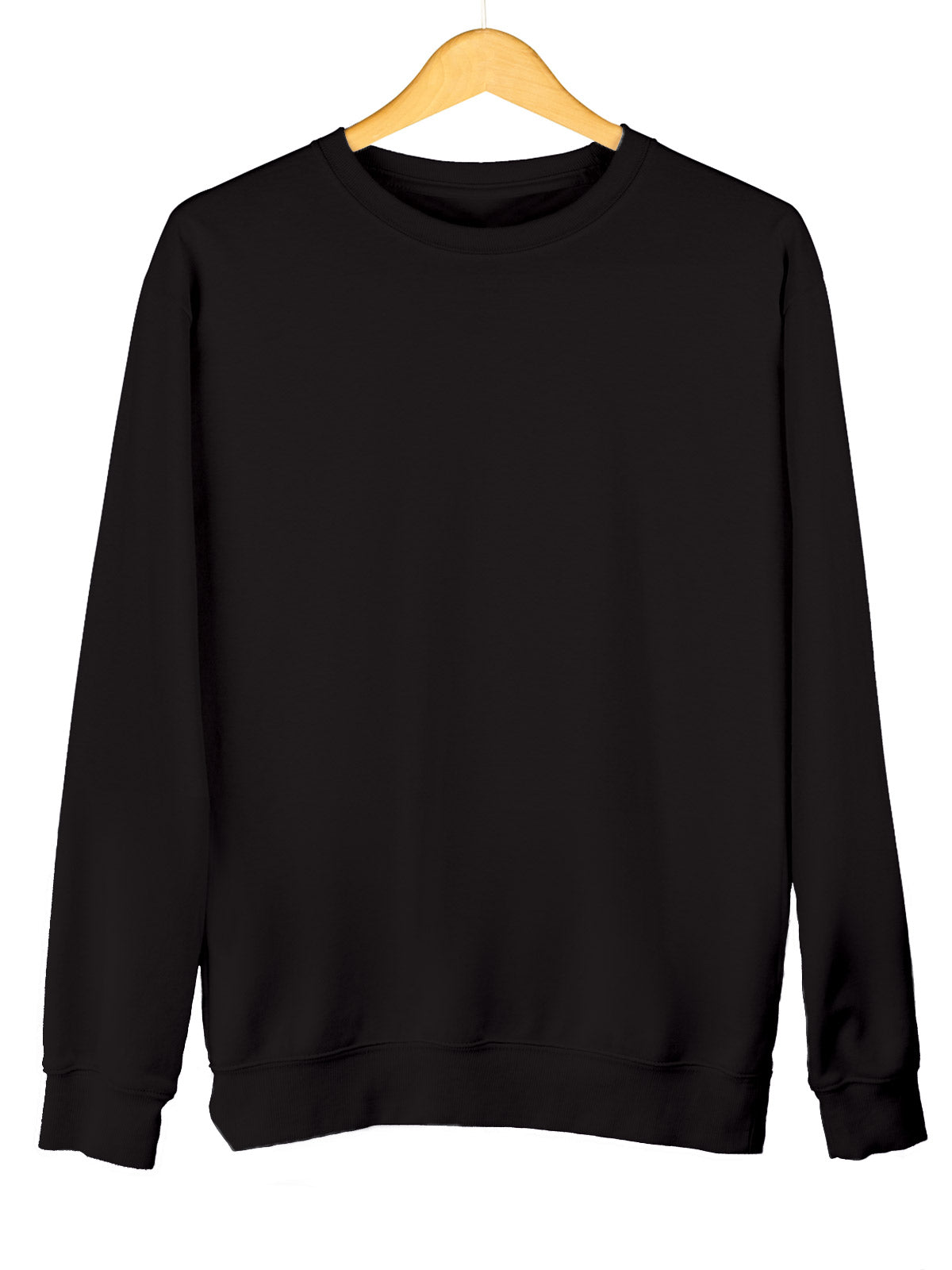 Black & Lavender Unisex Plain Sweatshirt Combo