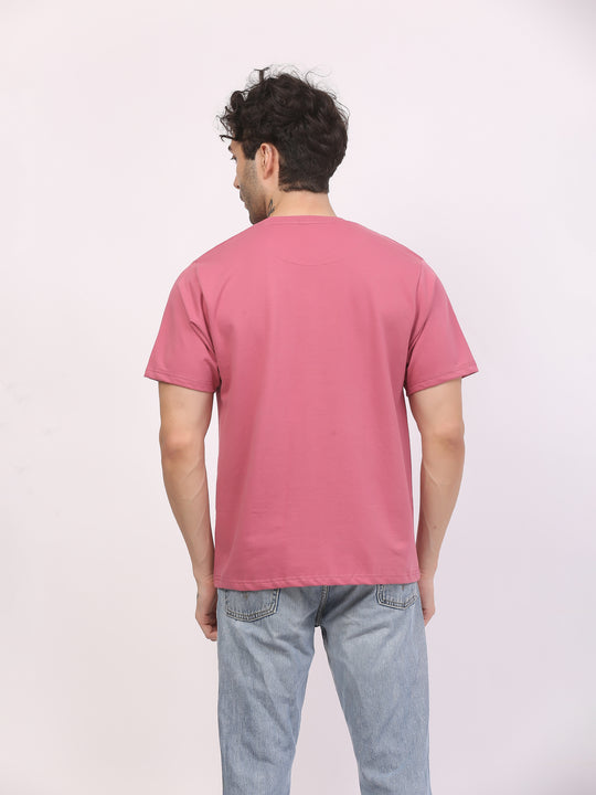 Heavy-weight-plain-pink-t-shirt-by-ghumakkad