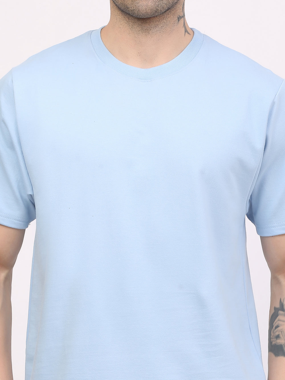 Heavy-weight-sky-blue-plain-t-shirt-by-ghumakkad