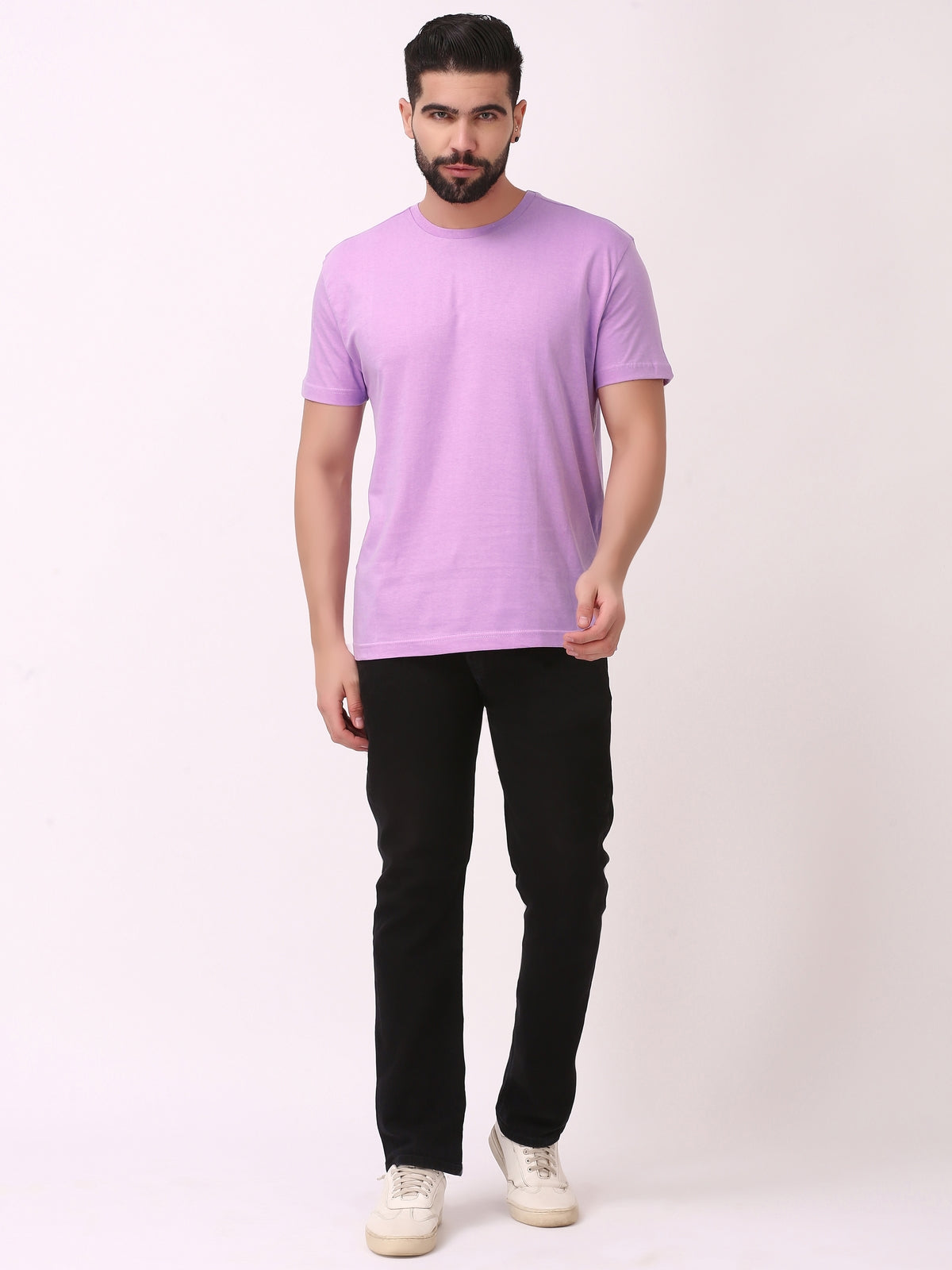 Lavender | Plain t shirt