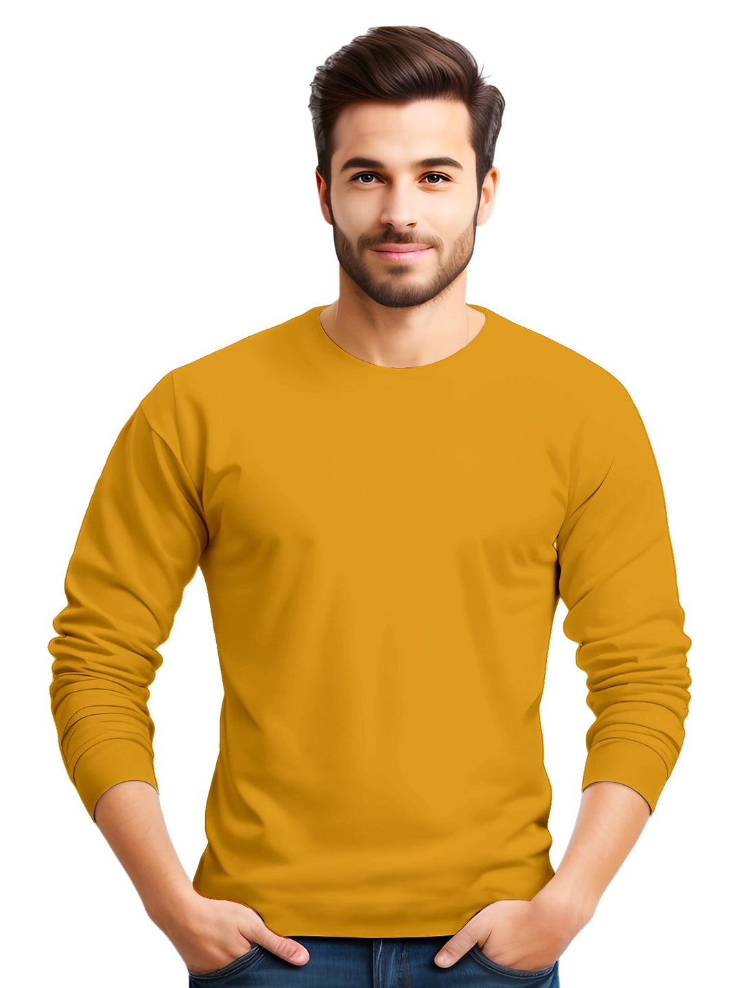 Mustard | ACTION series | Full Sleeve T shirt for Men