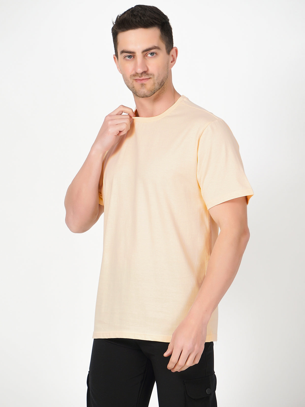 Muted Peach | Plain T shirt