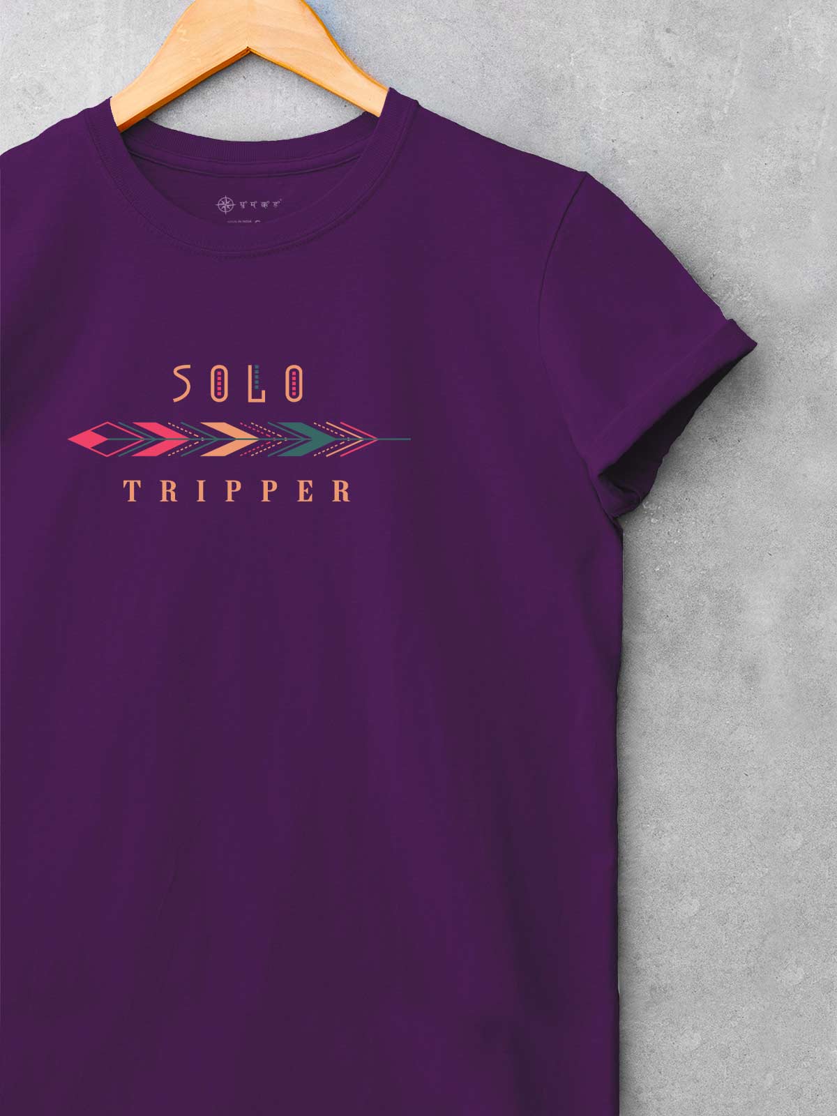 Solo-tripper-printed-t-shirt-for-men by Ghumakkad