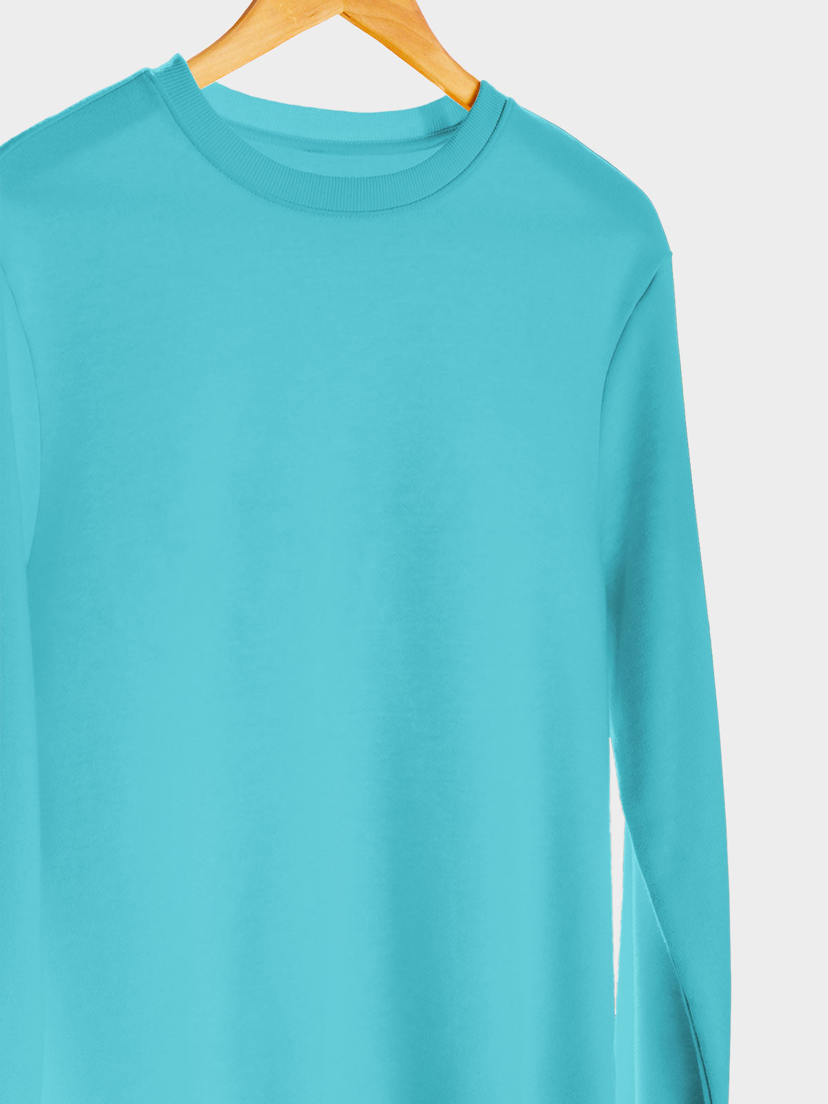 Arctic Blue & Dark Grey Unisex Plain Sweatshirt Combo