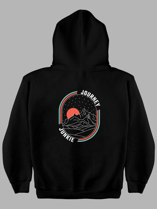 Journey Junkie Back Printed Cotton Hoodie for Men & Women