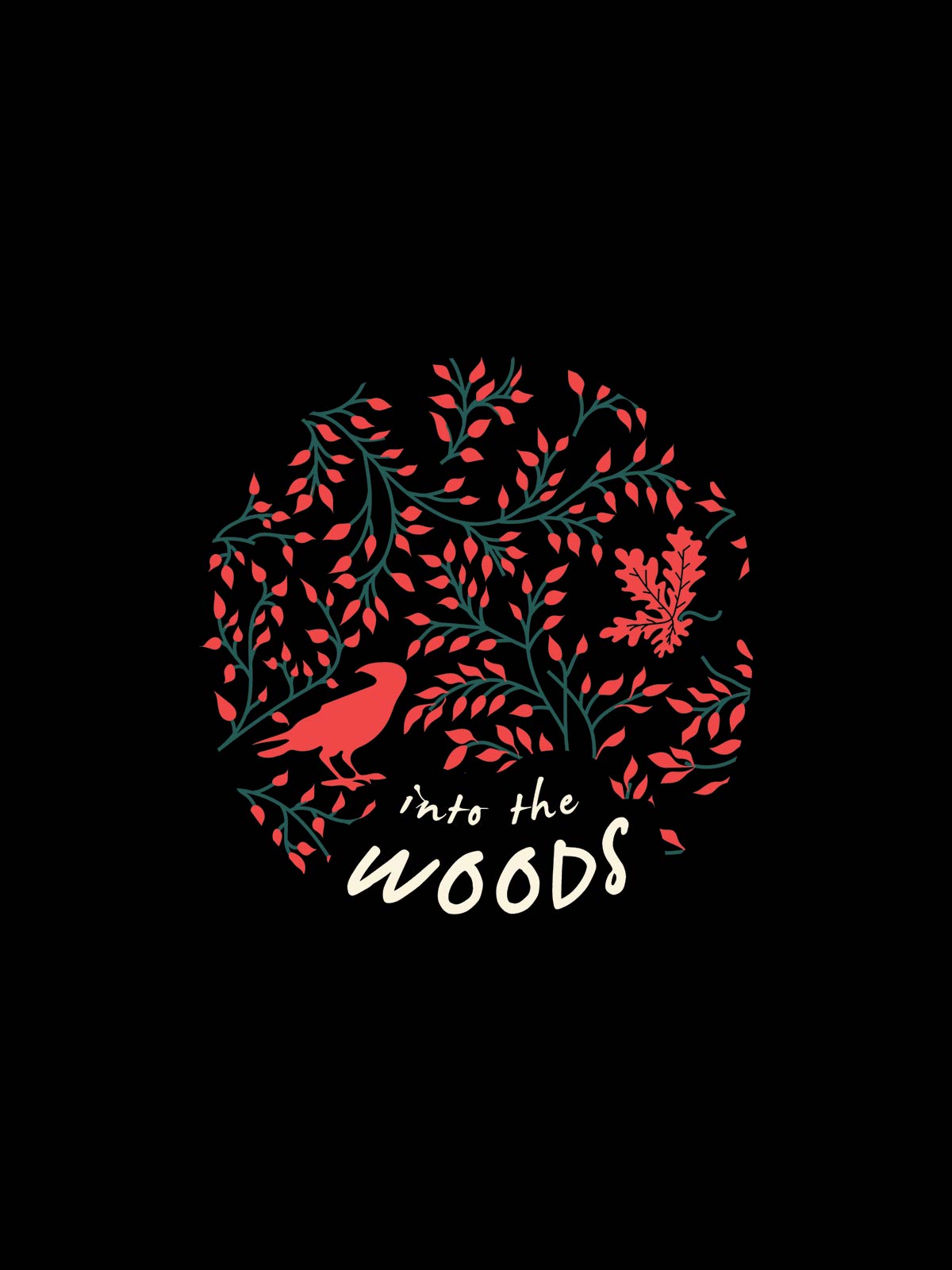 Into the woods Printed Cotton Hoodie for Men & Women by shopghumakkad