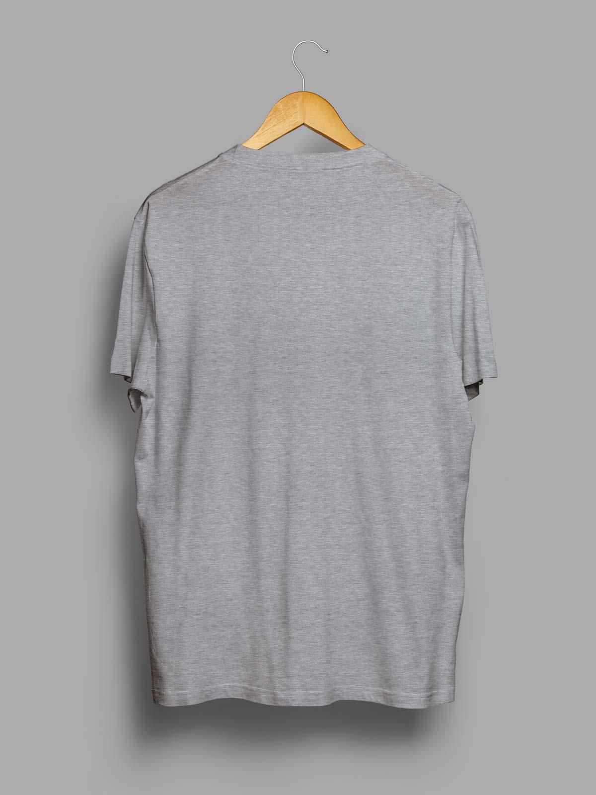 Light Grey Melange Unisex Plain T shirt by shopghumakkad