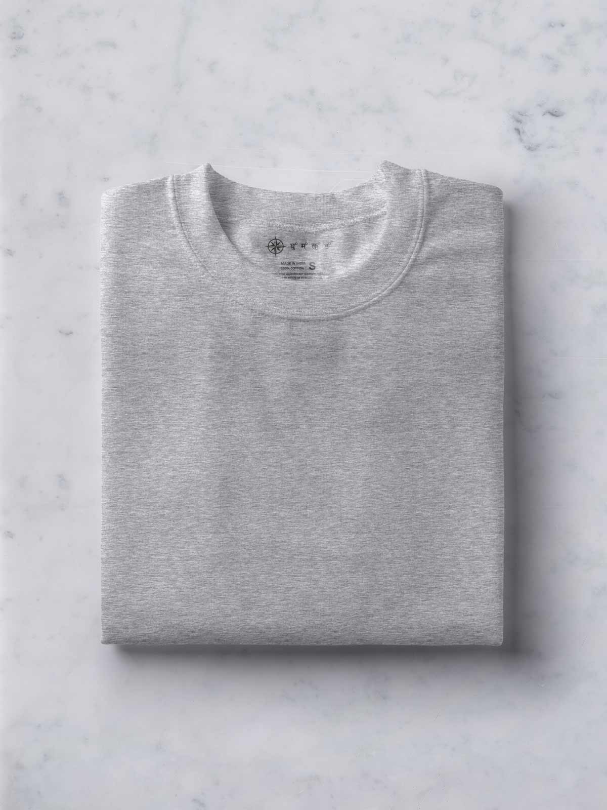 Pack of 3 | Black, Light Grey & Beige Unisex Plain T shirt