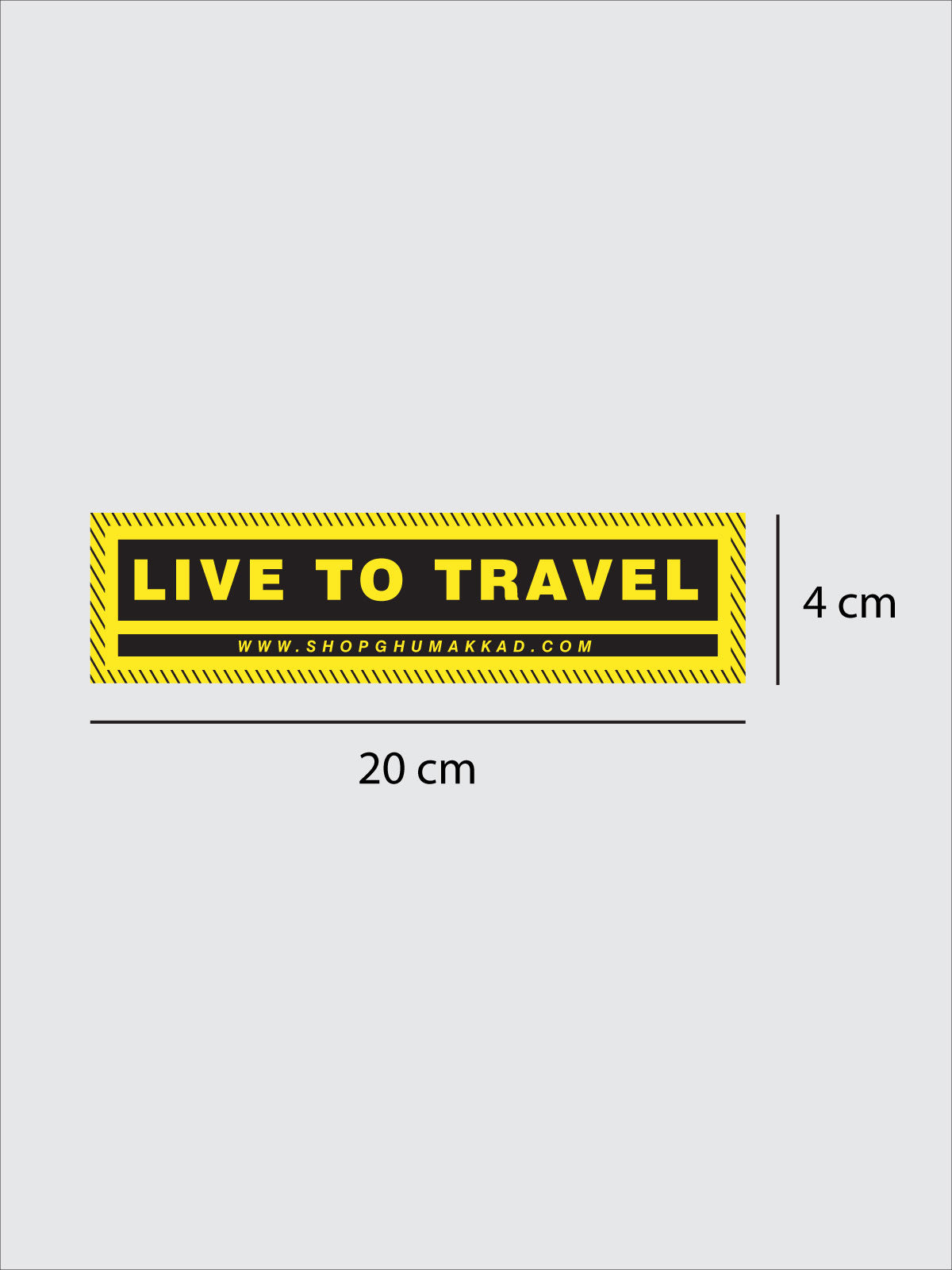 Live to travel Vinyl Sticker by shopghumakkad | Laptop Stickers | Bumper Stickers | Car Stickers | Bike Stickers