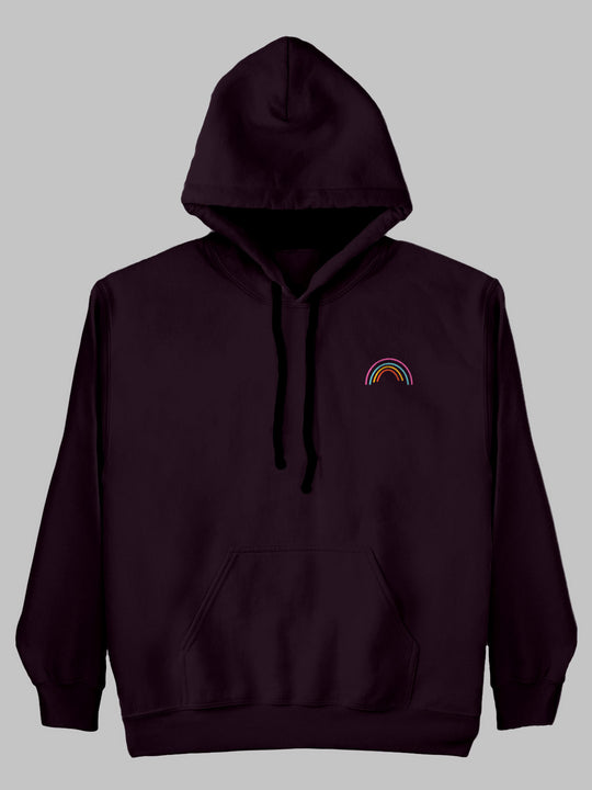 Rainbow Printed Cotton Hoodie for men & women by shopghumakkad
