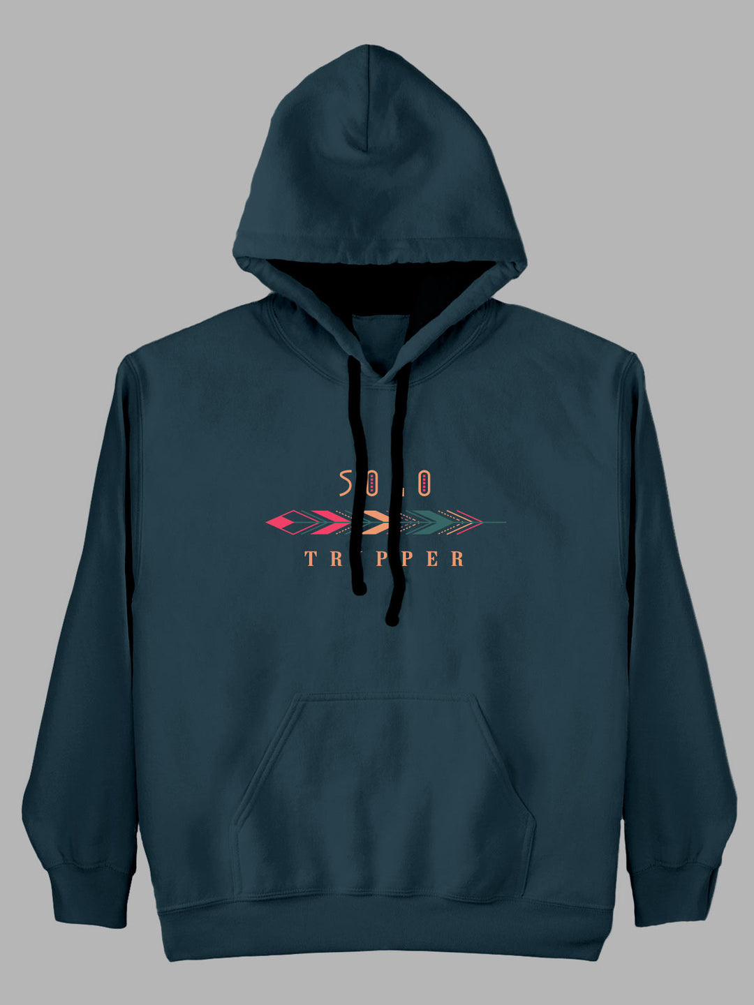  Solo Tripper Printed Cotton Hoodie for men & women by shopghumakkad