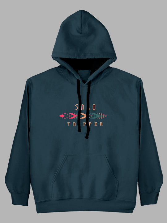  Solo Tripper Printed Cotton Hoodie for men & women by shopghumakkad