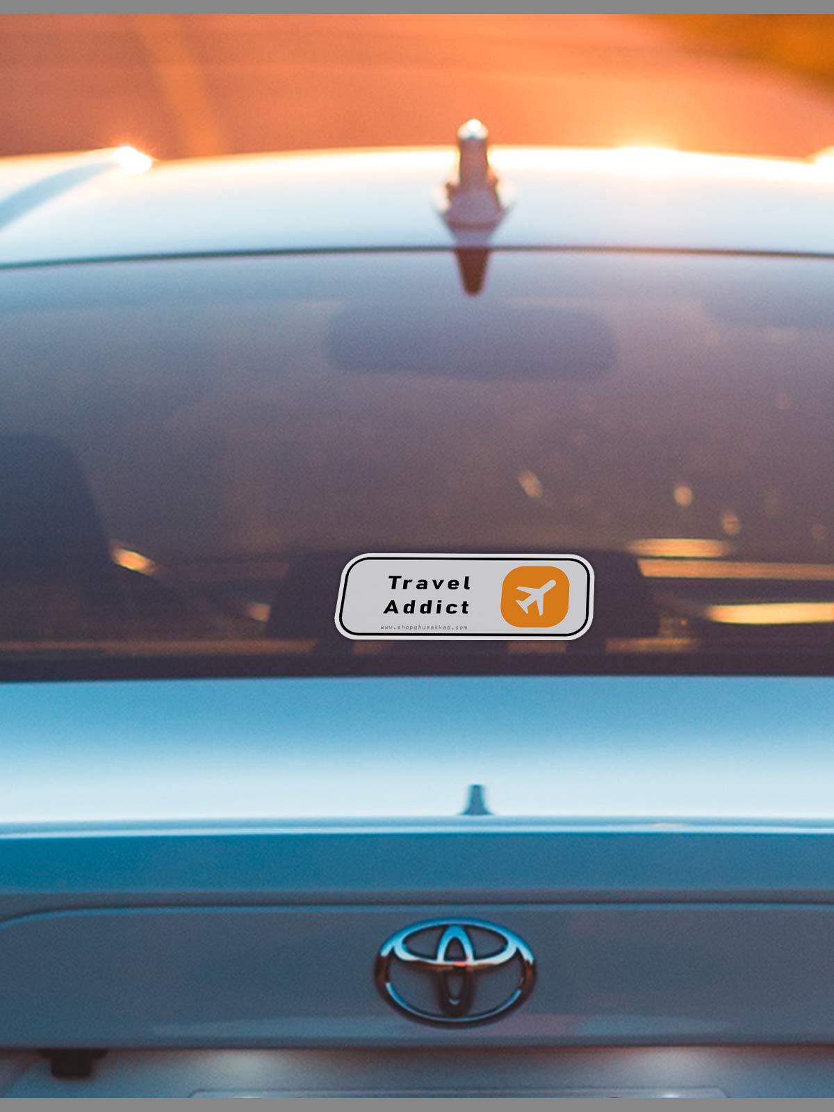 Travel Addict Vinyl Sticker by shopghumakkad | Laptop Stickers | Bumper Stickers | Car Stickers | Bike Stickers