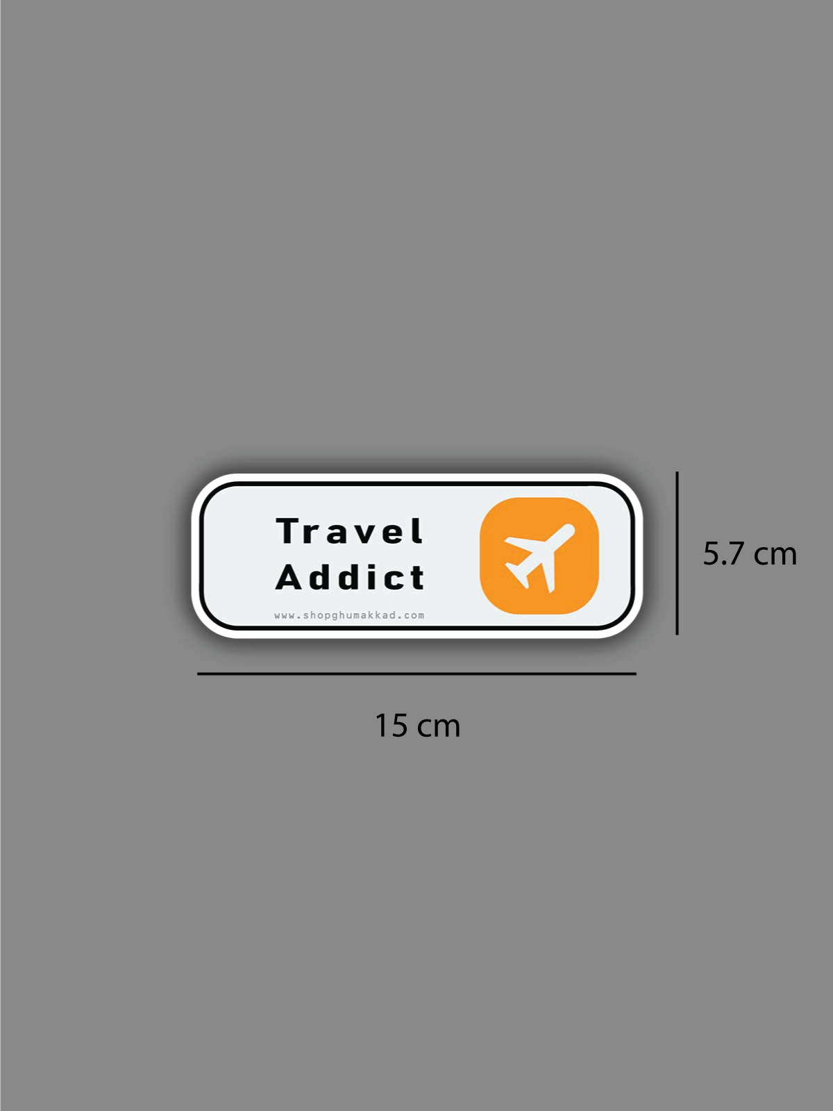 Travel Addict Vinyl Sticker by shopghumakkad | Laptop Stickers | Bumper Stickers | Car Stickers | Bike Stickers