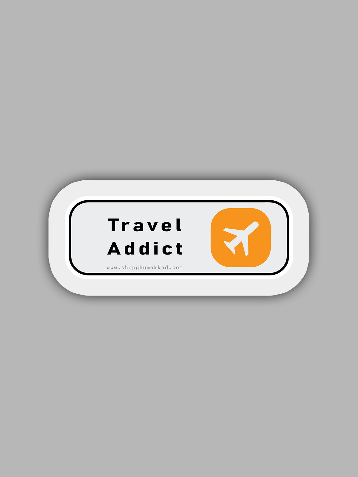 Travel Addict Vinyl Sticker by shopghumakkad | Laptop Stickers | Bumper Stickers | Car Stickers | Bike Stickers