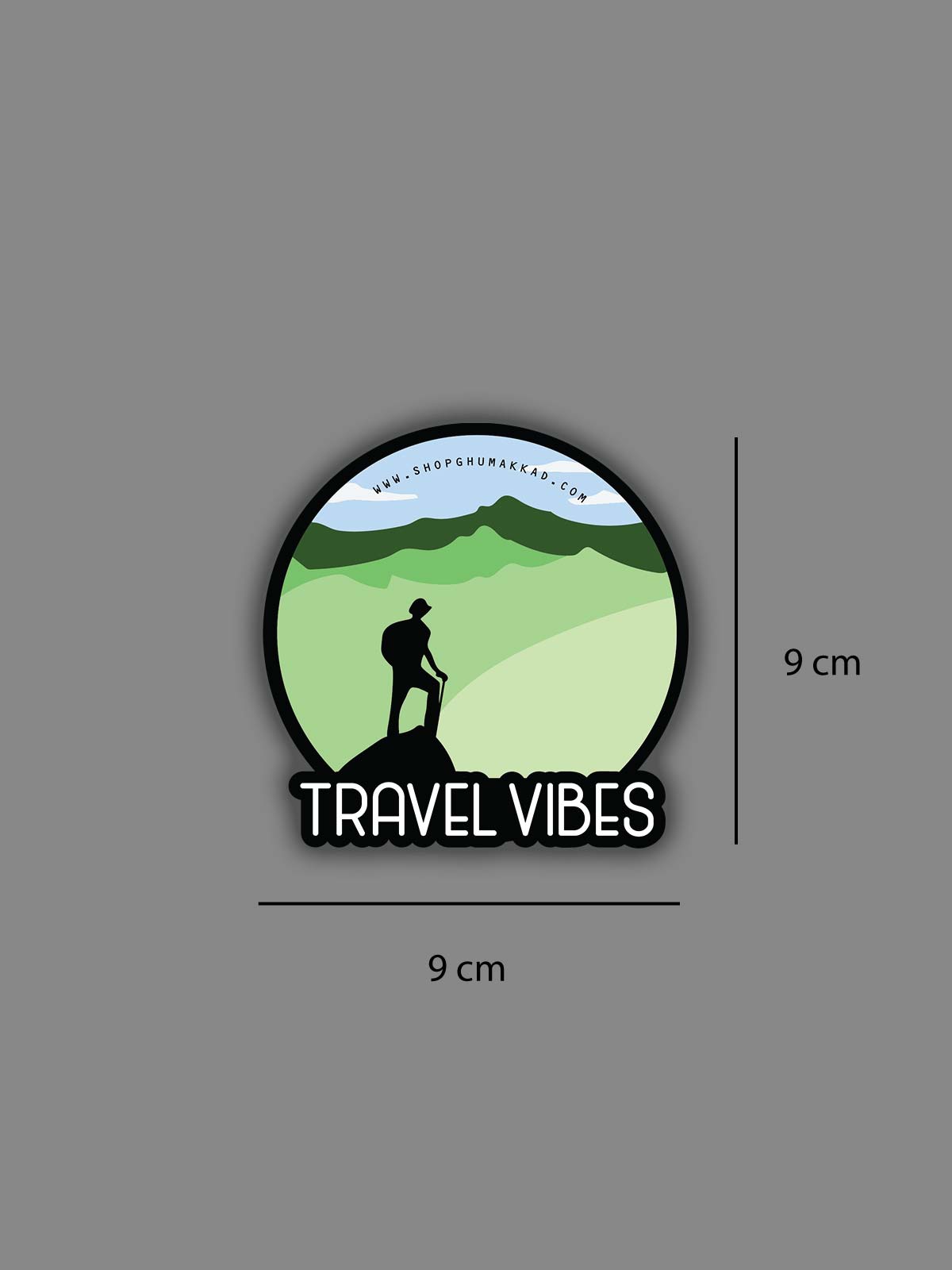 Travel Vibe Vinyl Sticker by shopghumakkad | Laptop Stickers | Bumper Stickers | Car Stickers | Bike Stickers