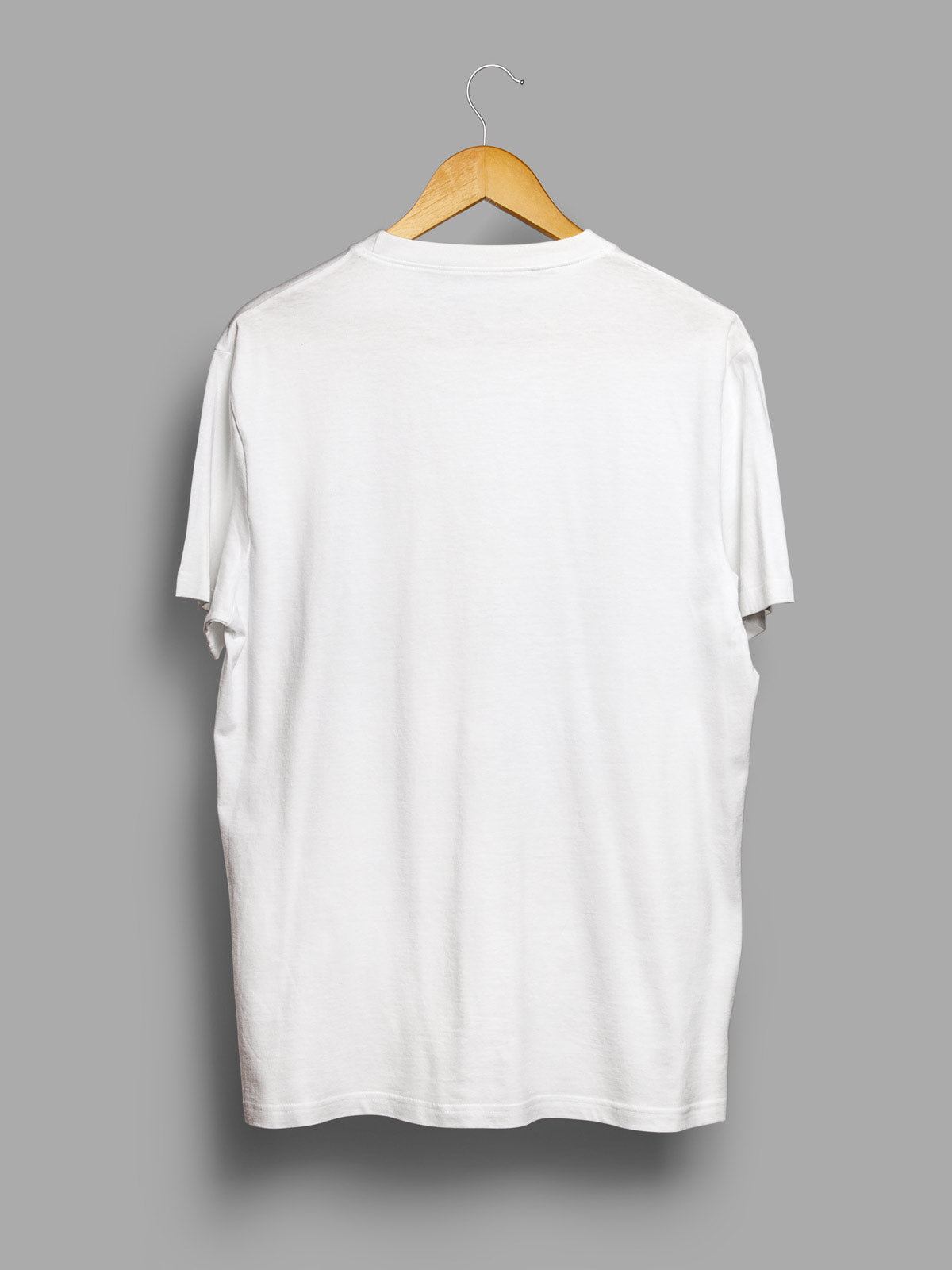 White Unisex Plain T shirt  by shopghumakkad