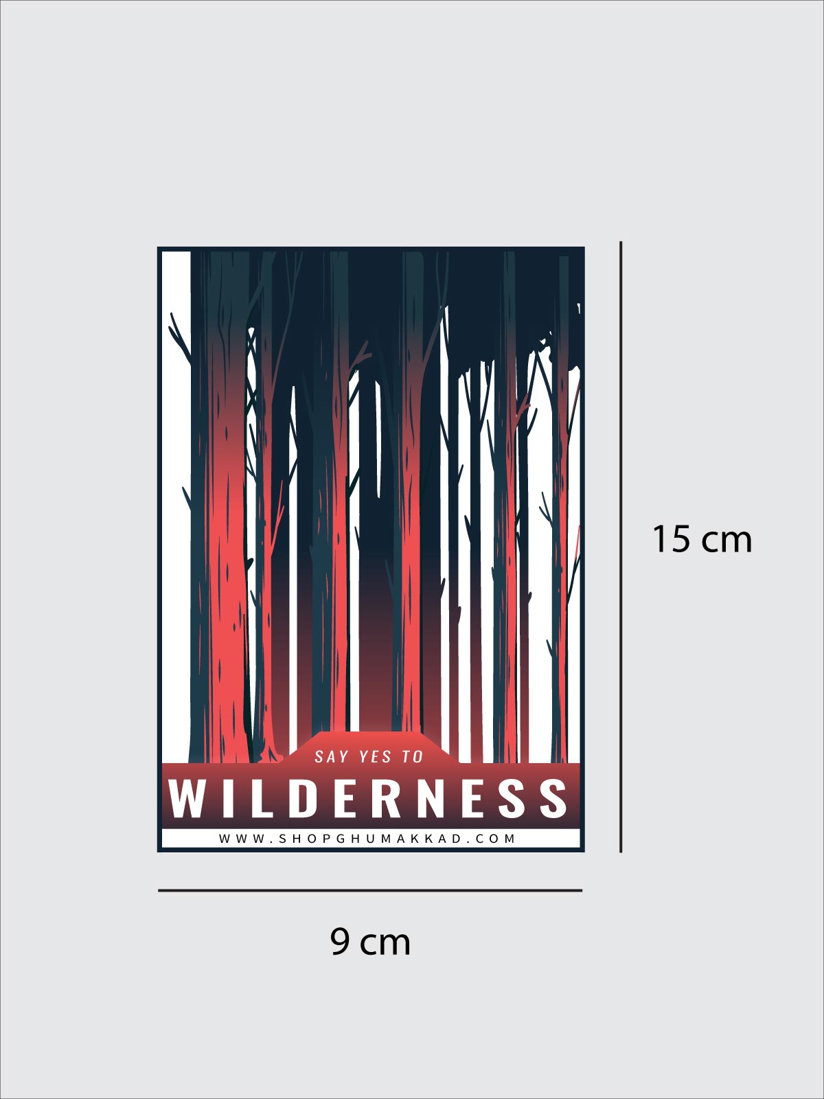 Wilderness Vinyl Sticker by shopghumakkad | Laptop Stickers | Bumper Stickers | Car Stickers | Bike Stickers