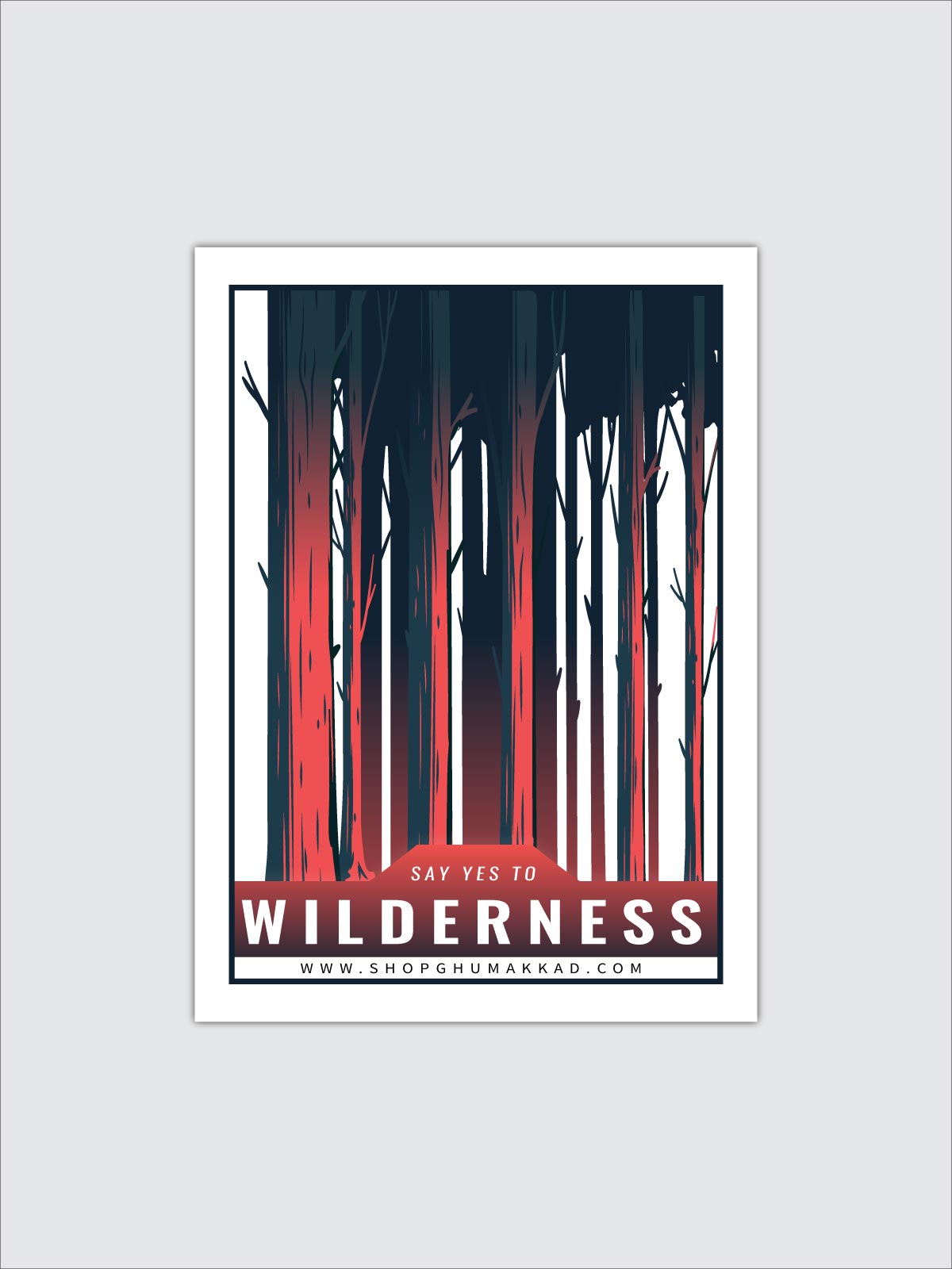 Wilderness Vinyl Sticker by shopghumakkad | Laptop Stickers | Bumper Stickers | Car Stickers | Bike Stickers