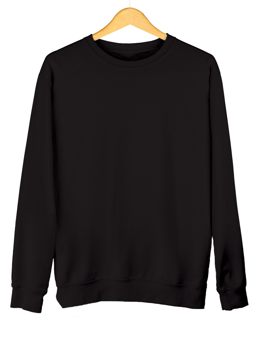 Black Plain Sweatshirt