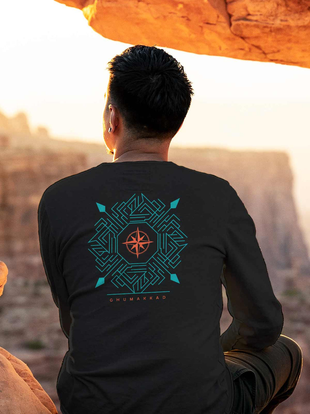 COMPASS | Back Printed Unisex Sweatshirt