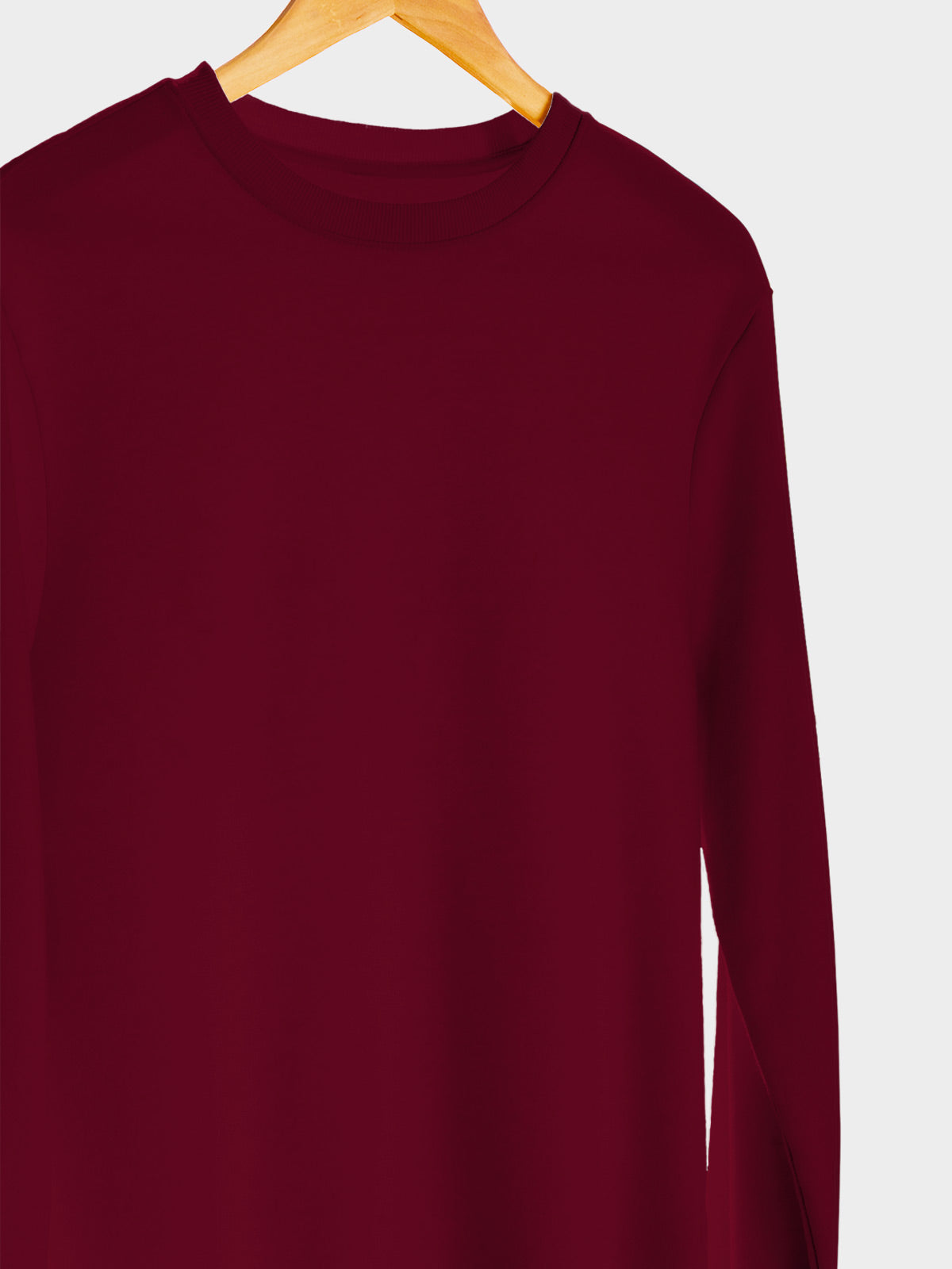 Claret Red & Teal Blue Unisex Plain Sweatshirt Combo