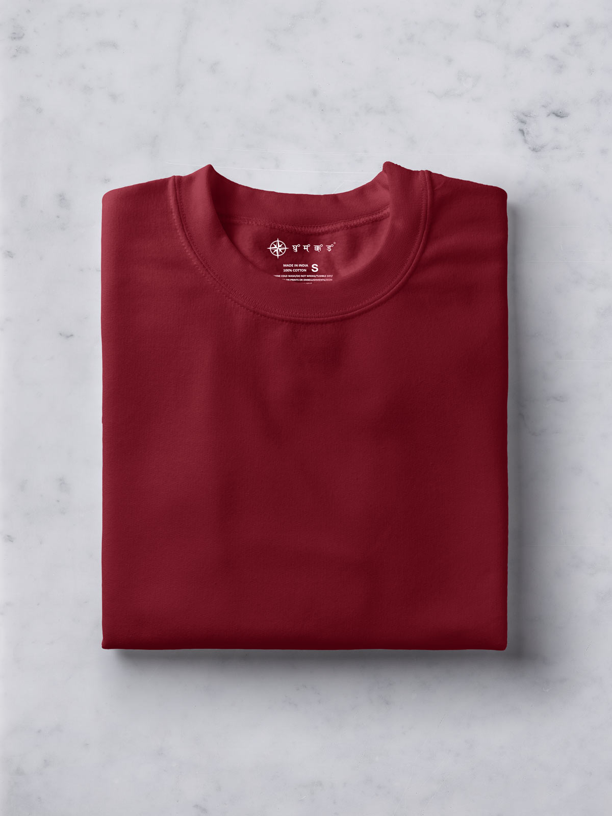 Maroon | Unisex Plain T shirt