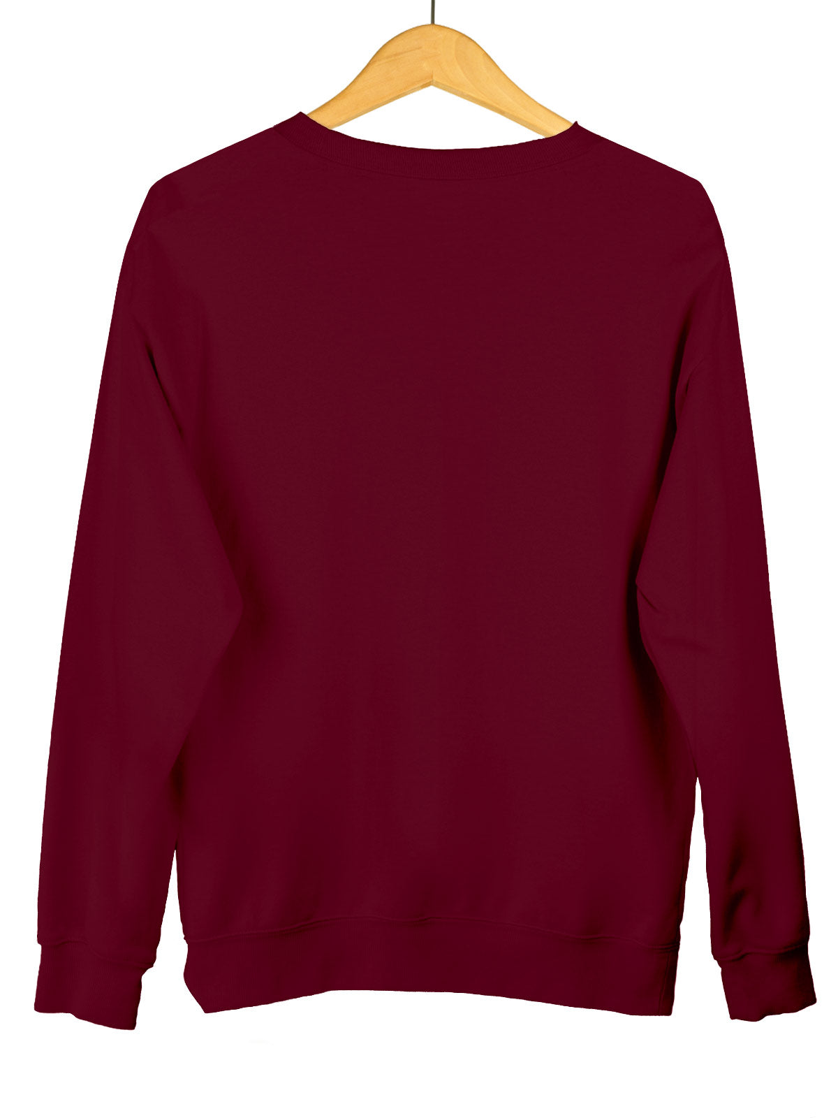 Claret Red | Unisex Plain  Sweatshirt