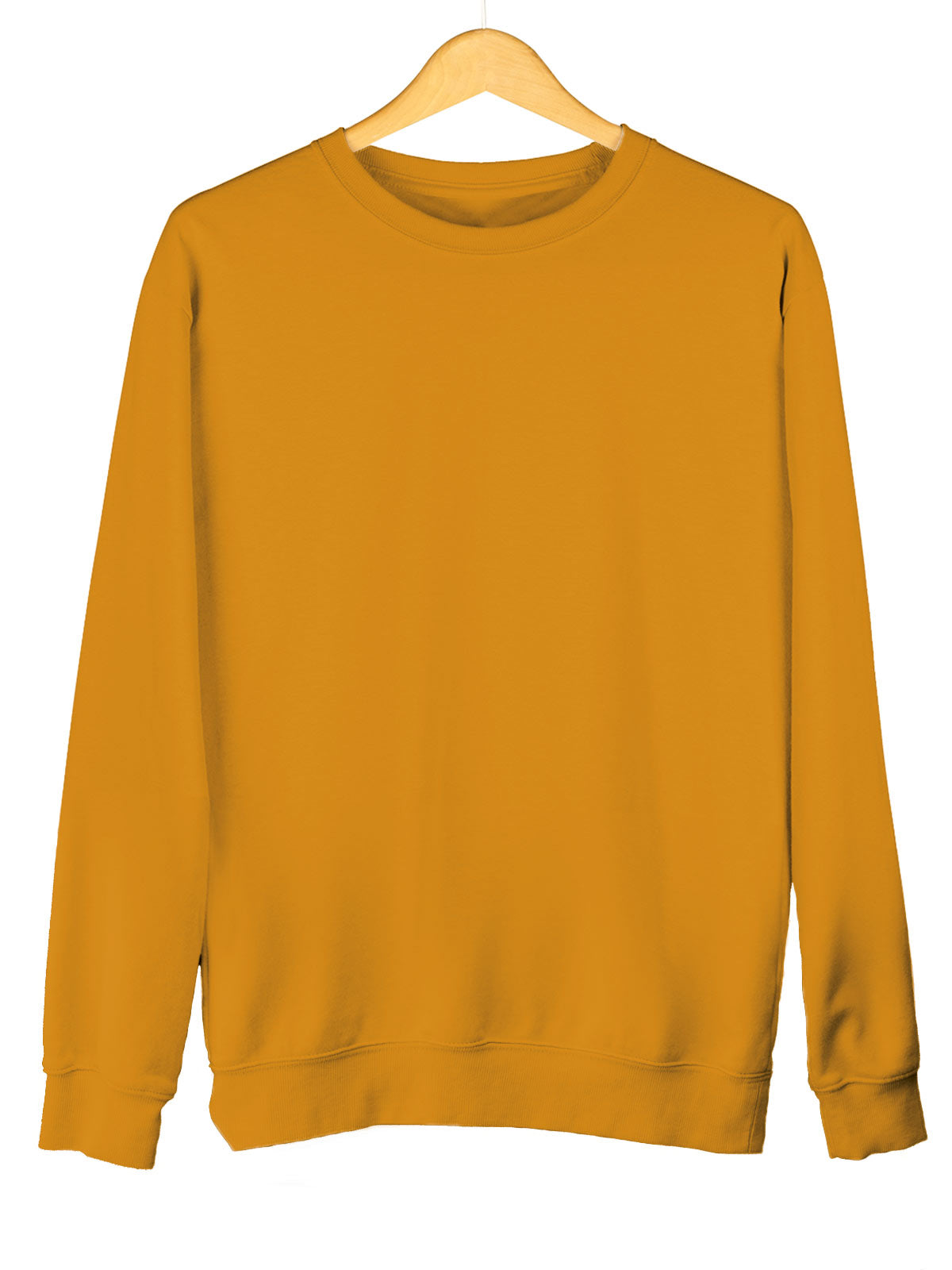 Mustard | Unisex Plain Sweatshirt
