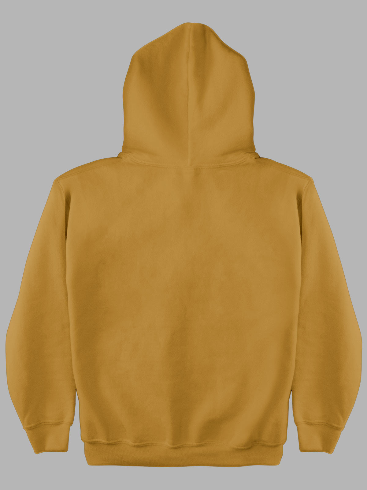 Mustard Plain Cotton Hoodie for Men & Women by shopghumakkad