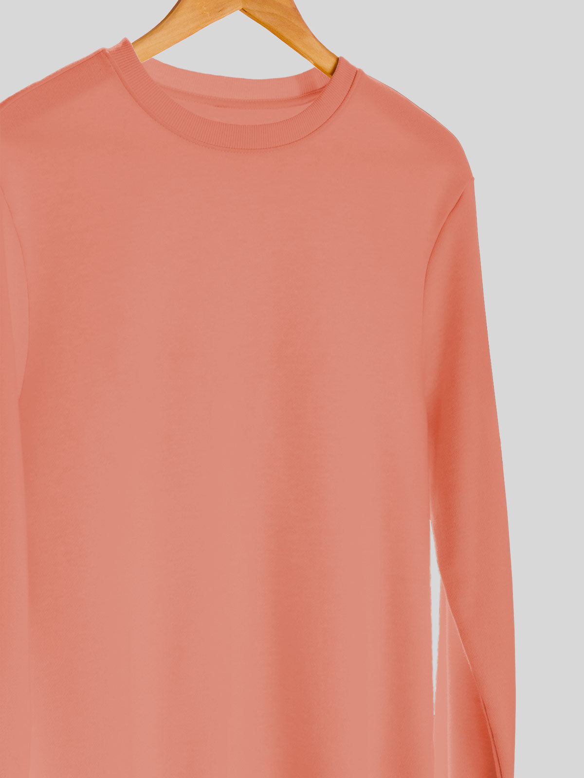 Coral Peach | Unisex Plain Sweatshirt