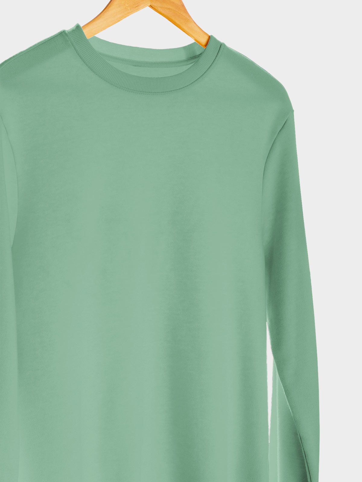Coral Peach & Sage Green Unisex Plain Sweatshirt Combo