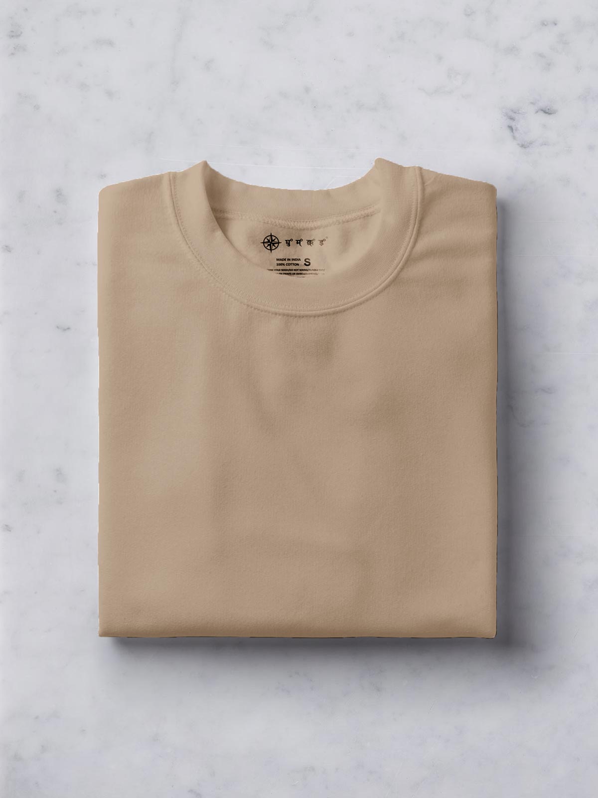 Pack of 2 | Black & Beige Unisex Plain T shirt
