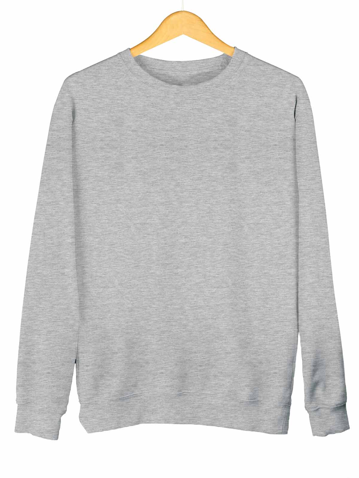 Silver Grey Plain Sweatshirt1