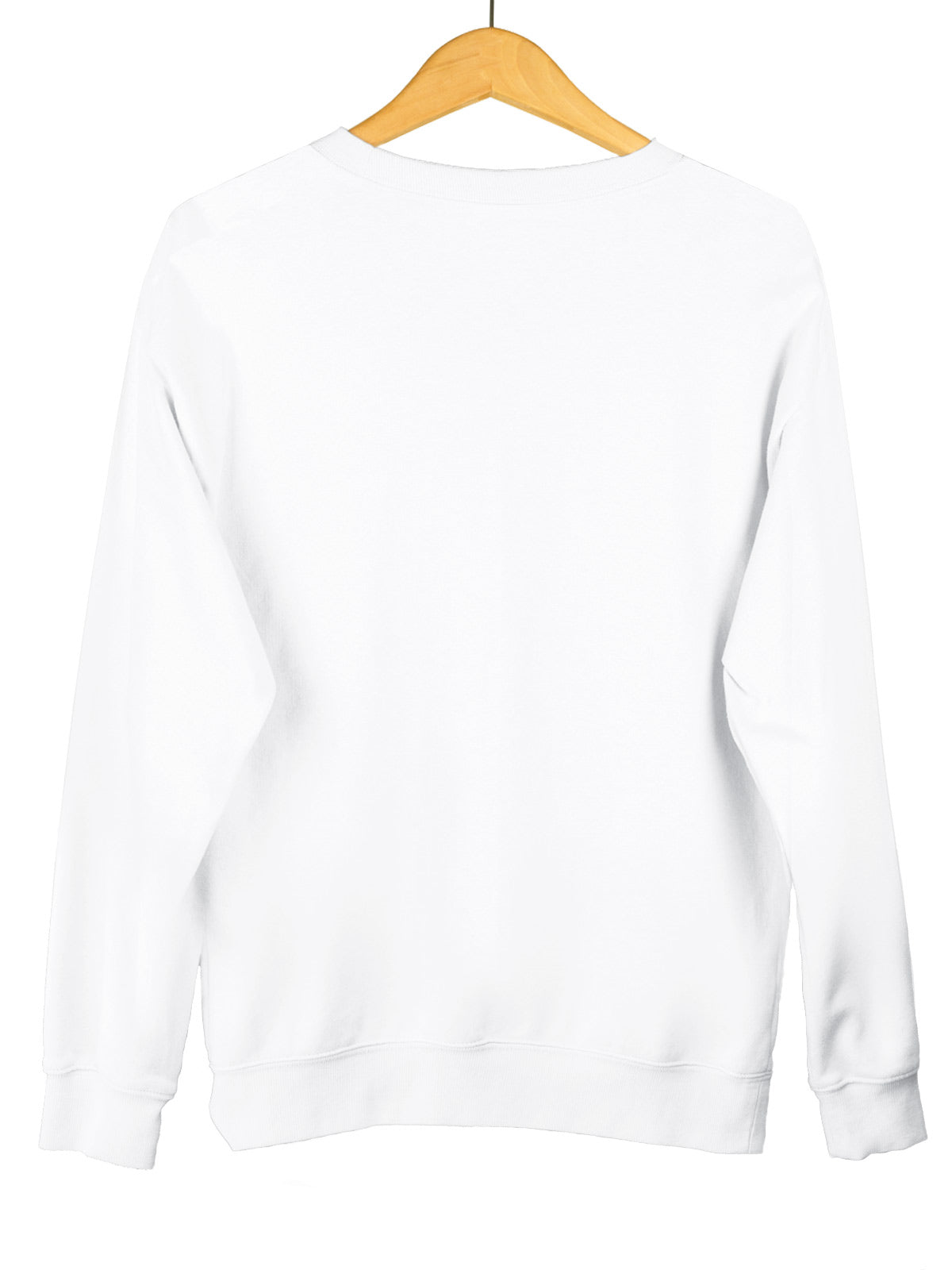 White | Unisex Plain Sweatshirt