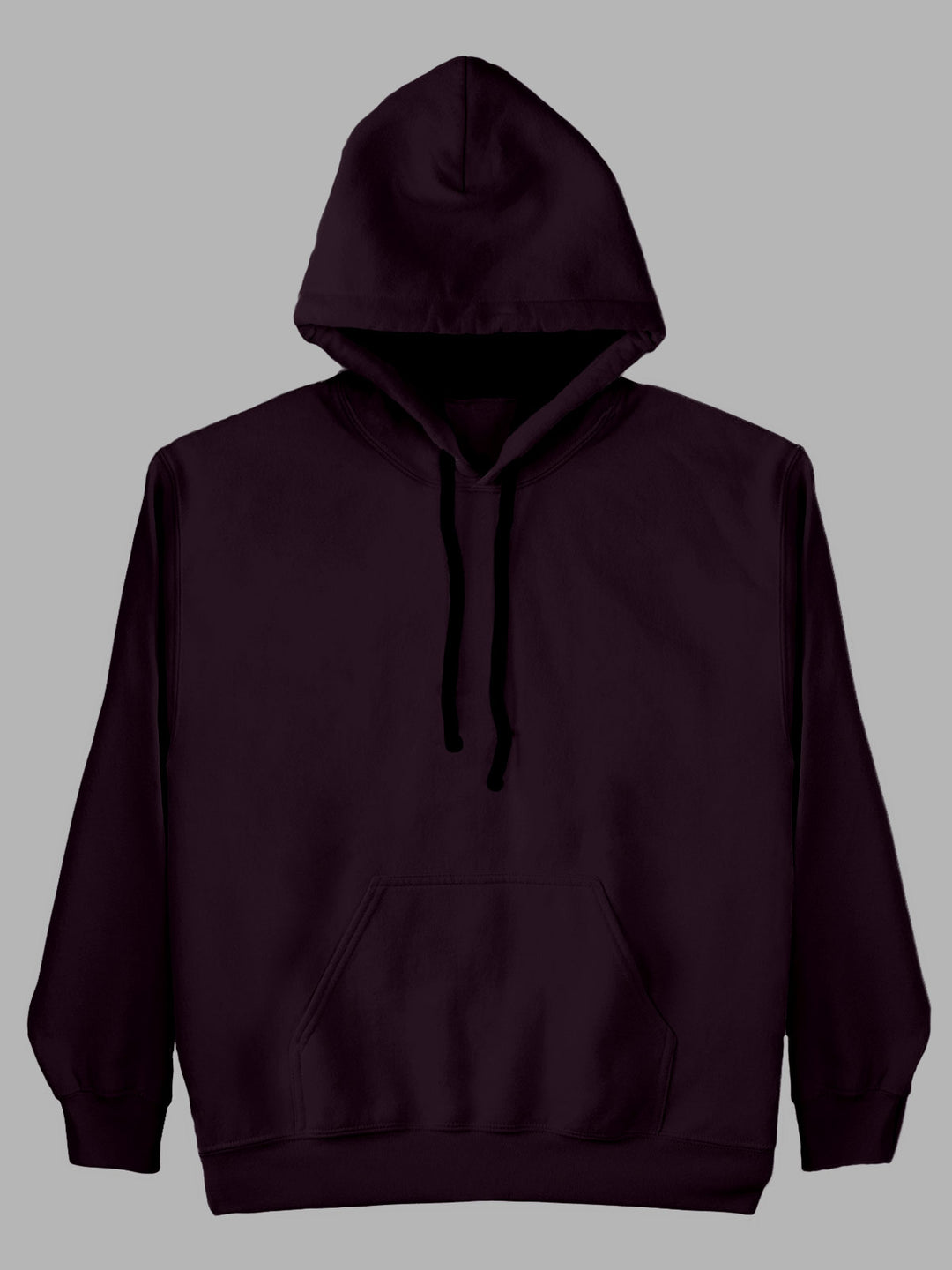 Wine Plain Cotton Hoodie for Men & Women by shopghumakkad